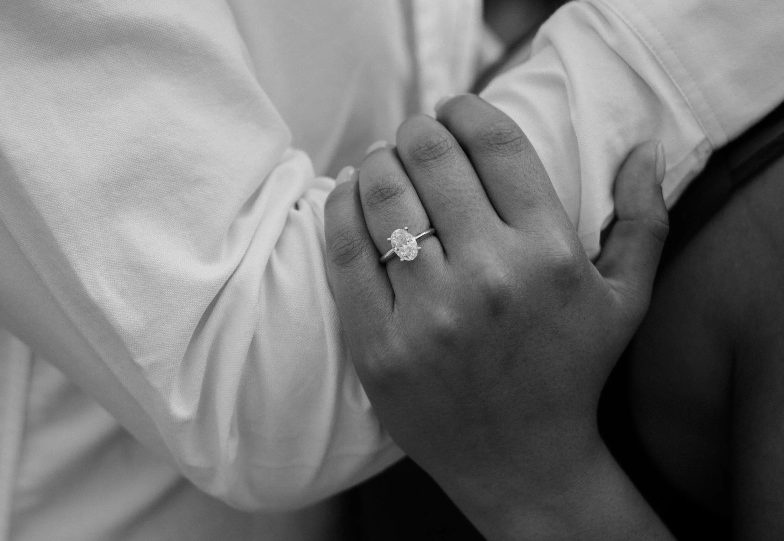  Ring shot at Dream Lake engagement session in Rocky Mountain National Park. Sunset engagement photos at Dream Lake in Colorado. 