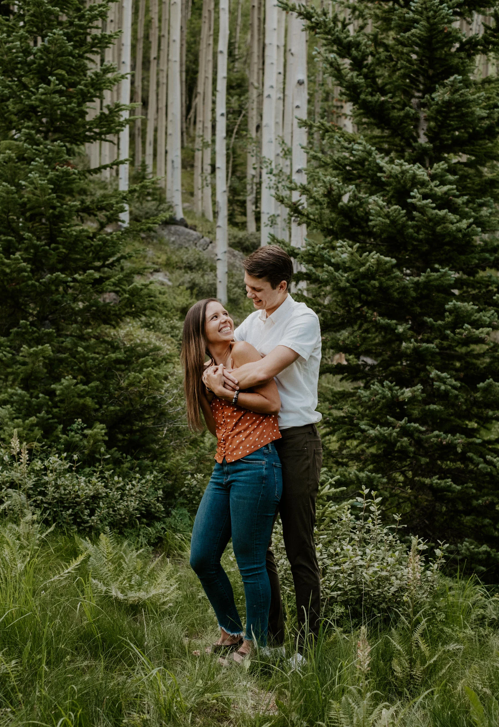  Guanella Pass engagement session in Georgetown, Colorado. Colorado mountain engagement photos. Sunset engagement session. Engagement session outfit ideas. Colorado mountain engagement session. Colorado wedding and elopement photographer. Denver wedding photographer. Colorado engagement photos. 