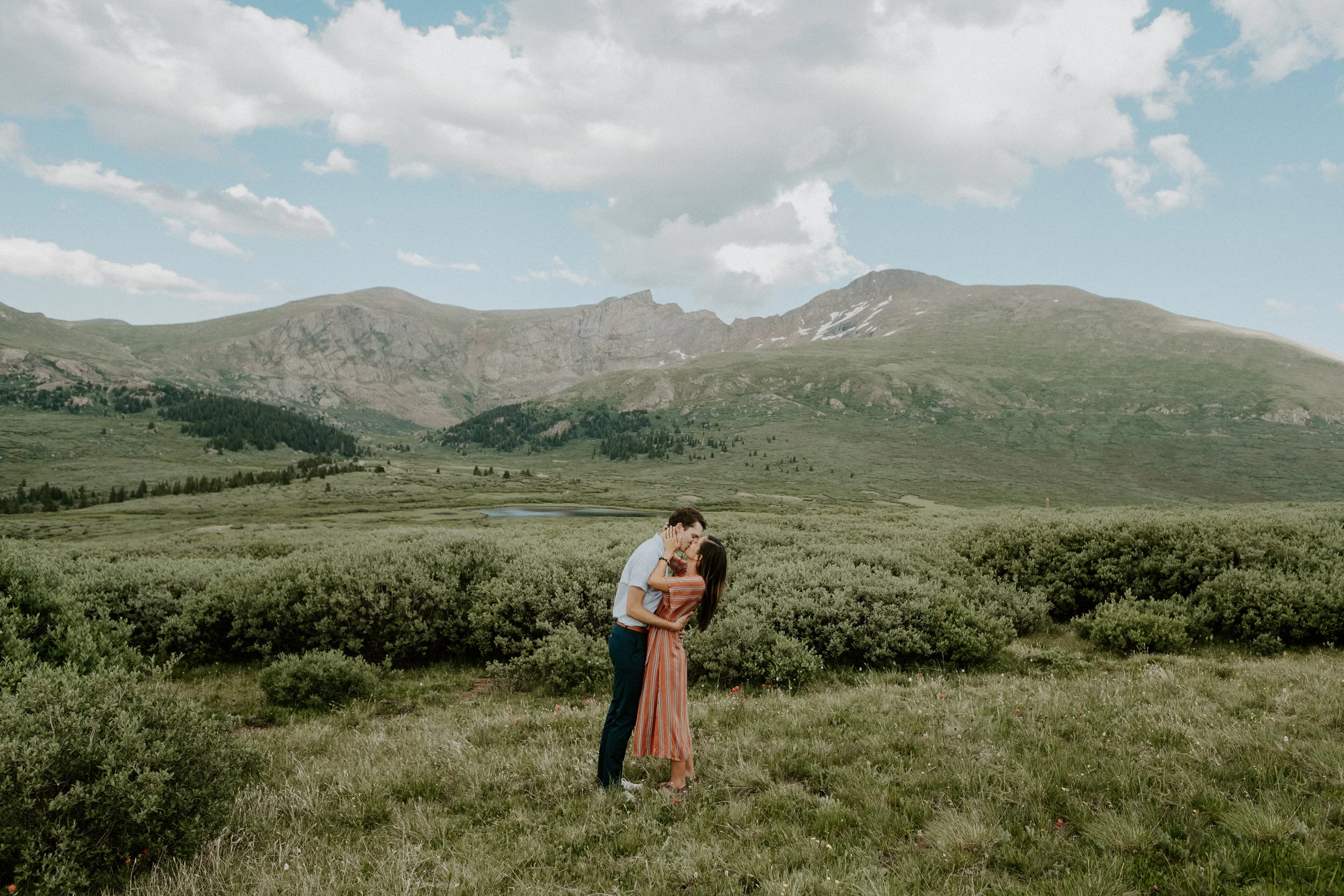  Colorado engagement session photographer. Guanella Pass engagement session. Mountain engagement photo ideas. Colorado wedding photographer. Denver wedding photography. Colorado elopement photographer. Georgetown, Colorado sunset engagement session. Colorado engagement session ideas. 