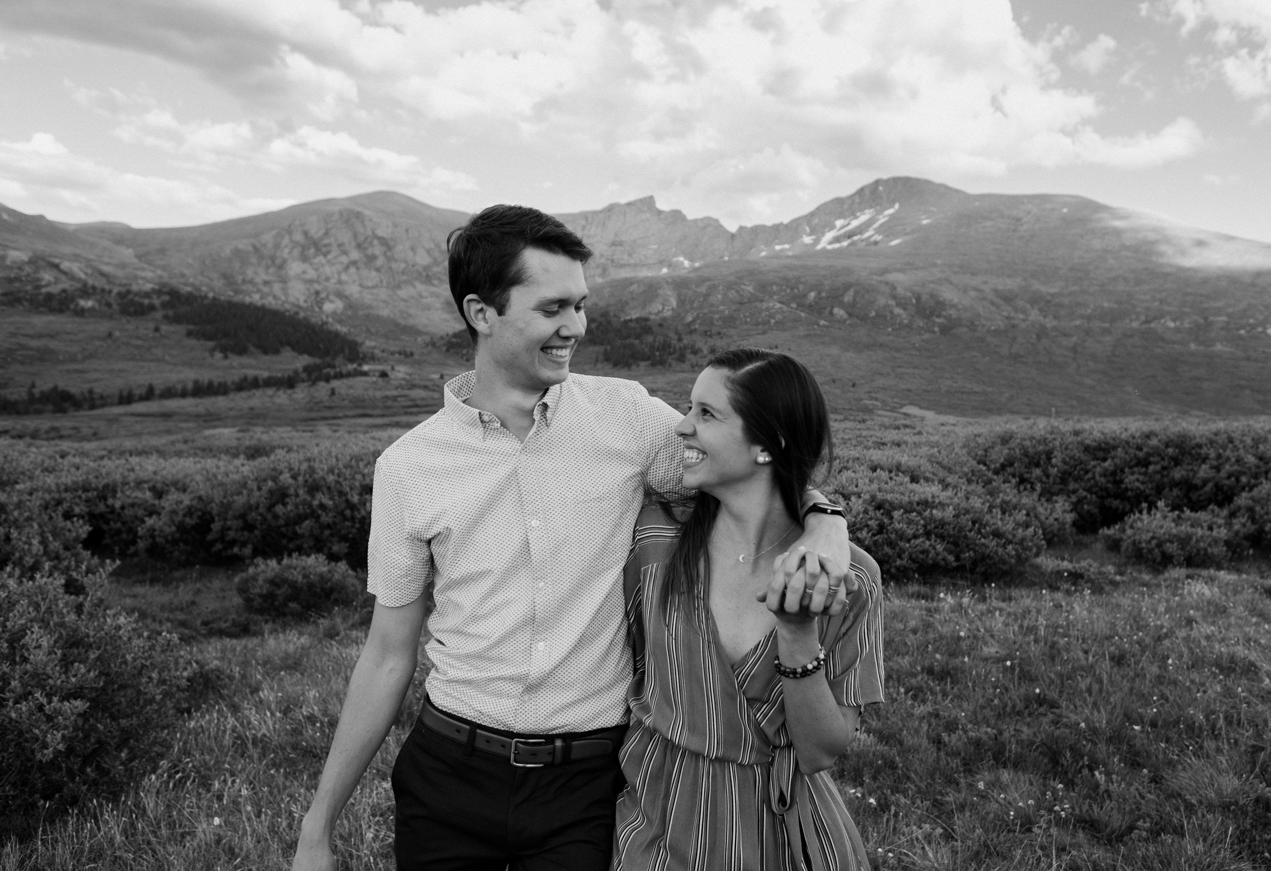  Adventure engagement photos in Georgetown, Colorado. Georgetown wedding photographer. Colorado mountain engagement photos. Sunset engagement session. Engagement session outfit ideas. Colorado mountain engagement session. Colorado wedding and elopement photographer. Denver wedding photography. 