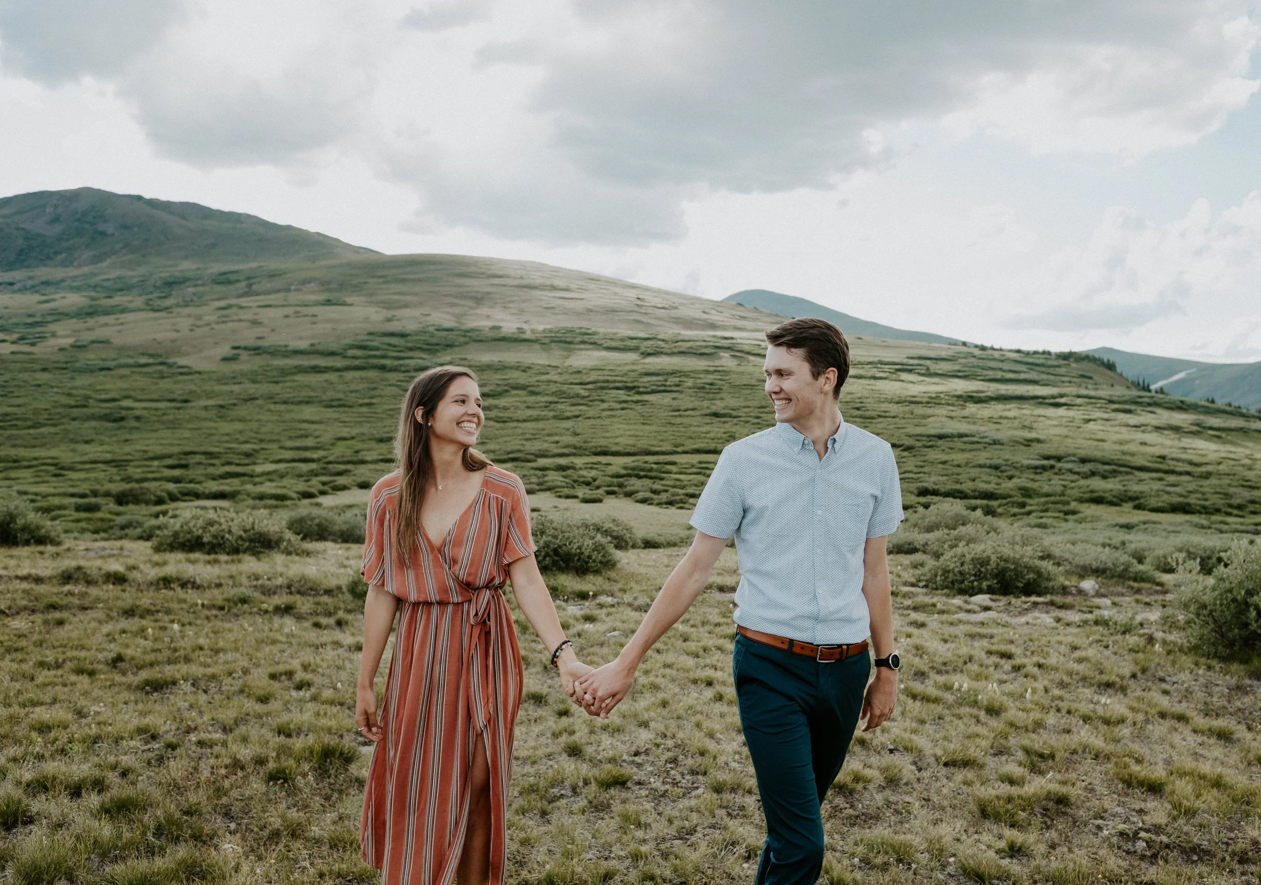  Guanella Pass engagement session in Georgetown, Colorado. Colorado mountain engagement photos. Sunset engagement session. Engagement session outfit ideas. Colorado mountain engagement session. Colorado wedding and elopement photographer. Denver wedding photography. Guanella Pass elopement. Colorado intimate wedding photographer. 