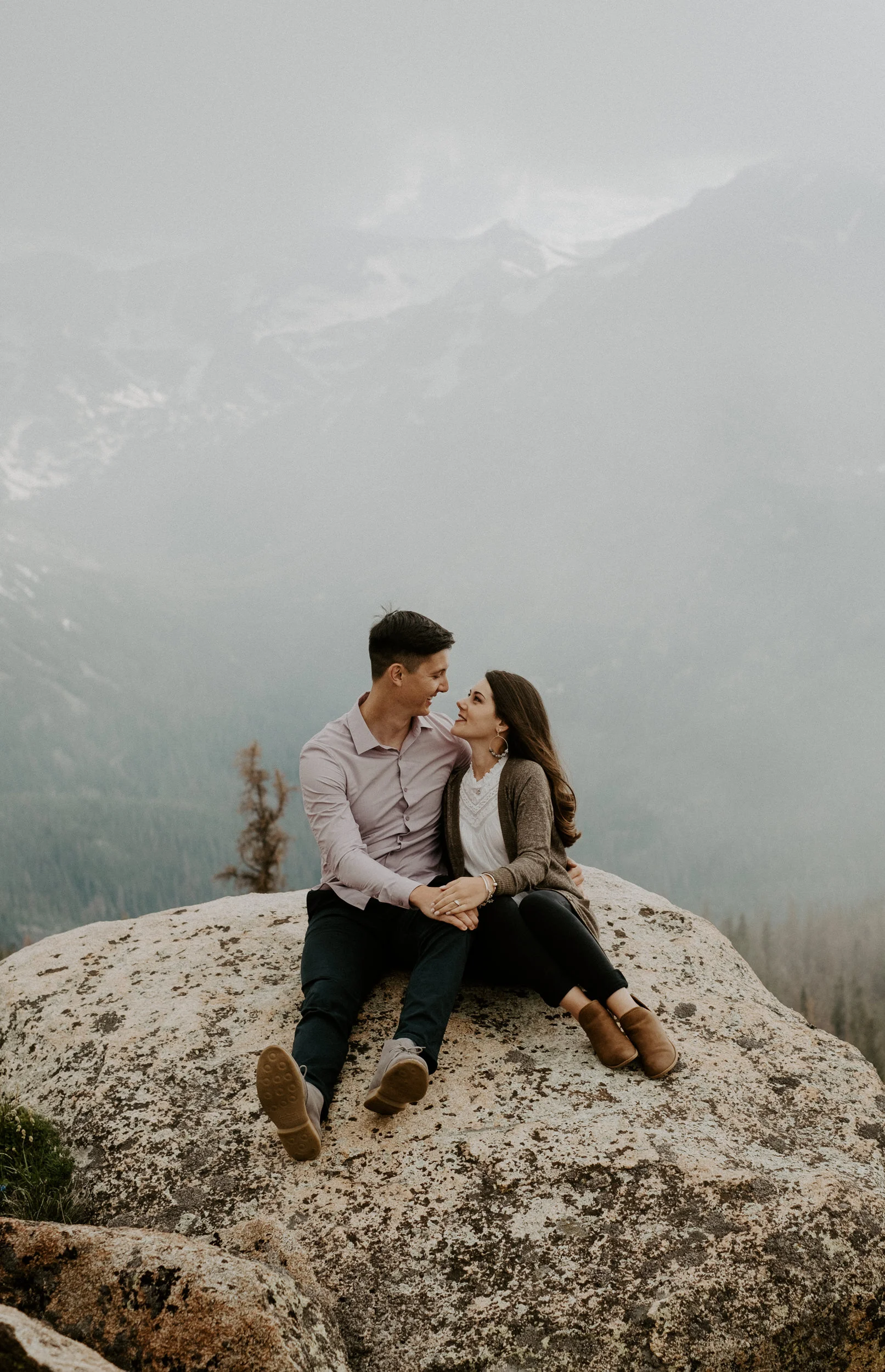  Rocky Mountain National Park engagement session. Trail Ridge Road engagement photos in Rocky Mountain National Park. Colorado adventure engagement session. National Park engagement photo ideas. Colorado elopement photographer. Colorado wedding photography. 