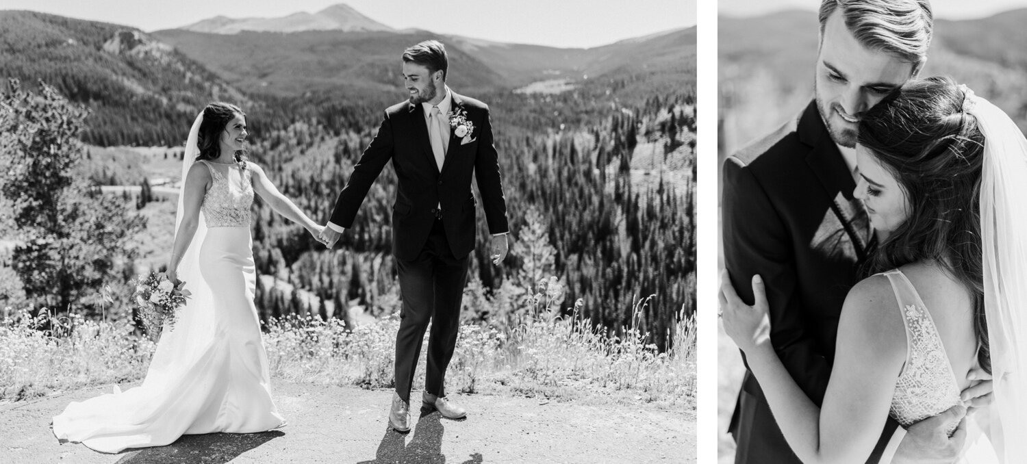  bride and groom posing, first look, wedding first look, mountain first look, bride and groom first look, Breckenridge Colorado Wedding, The Lodge at Breckenridge Wedding, Colorado Mountain Wedding, Colorado Wedding ideas, Colorado Wedding Inspiratio