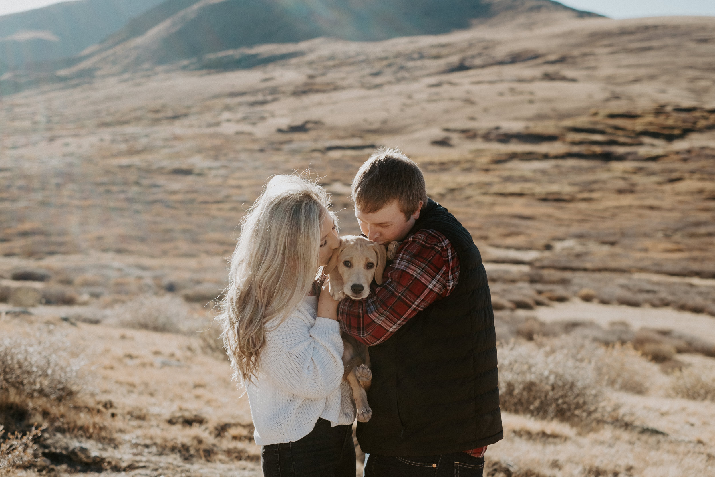  Colorado engagement session. Engagement photos with dogs. Colorado wedding photographer. Guanella Pass engagement session. Engagement session outfit ideas. 