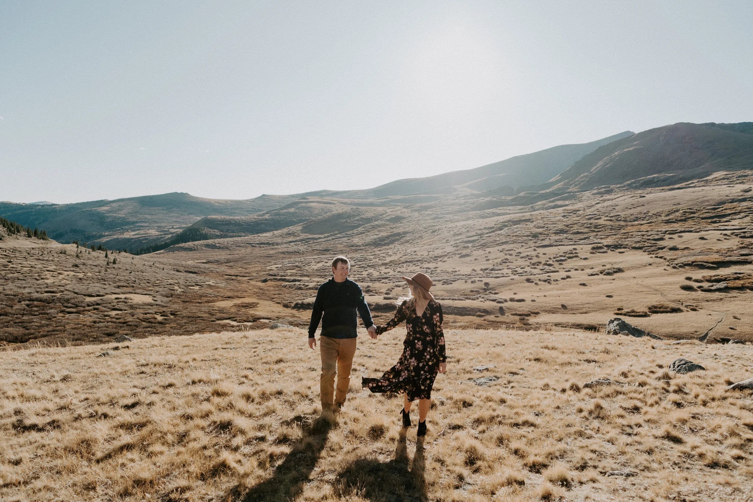  Colorado engagement session. Colorado elopement photographer. Fall engagement engagement session at Guanella Pass in Georgetown, Colorado. Colorado wedding photographer. Guanella Pass engagement session. Engagement session outfit ideas. Colorado adventure engagement session. 