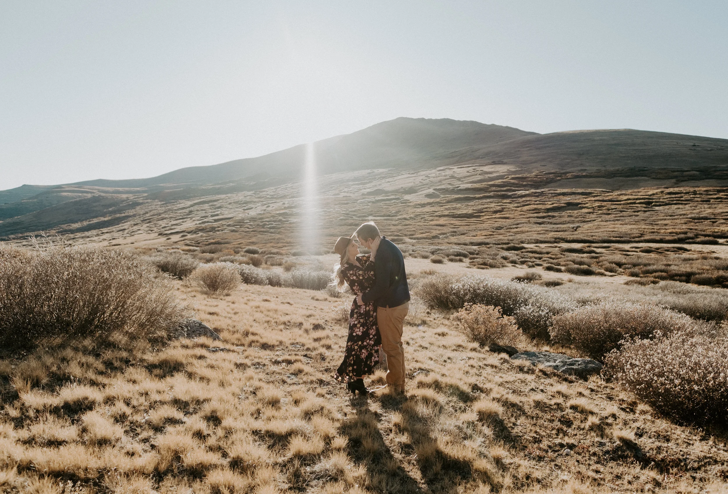   Engagement session at Guanella Pass in Georgetown, Colorado. Colorado elopement and wedding photographer. Fall engagement session. Colorado mountain engagement session. Colorado engagement session photographer. Engagement session outfit ideas. Save the date ideas.&nbsp; Colorado mountain elopement photographer.  