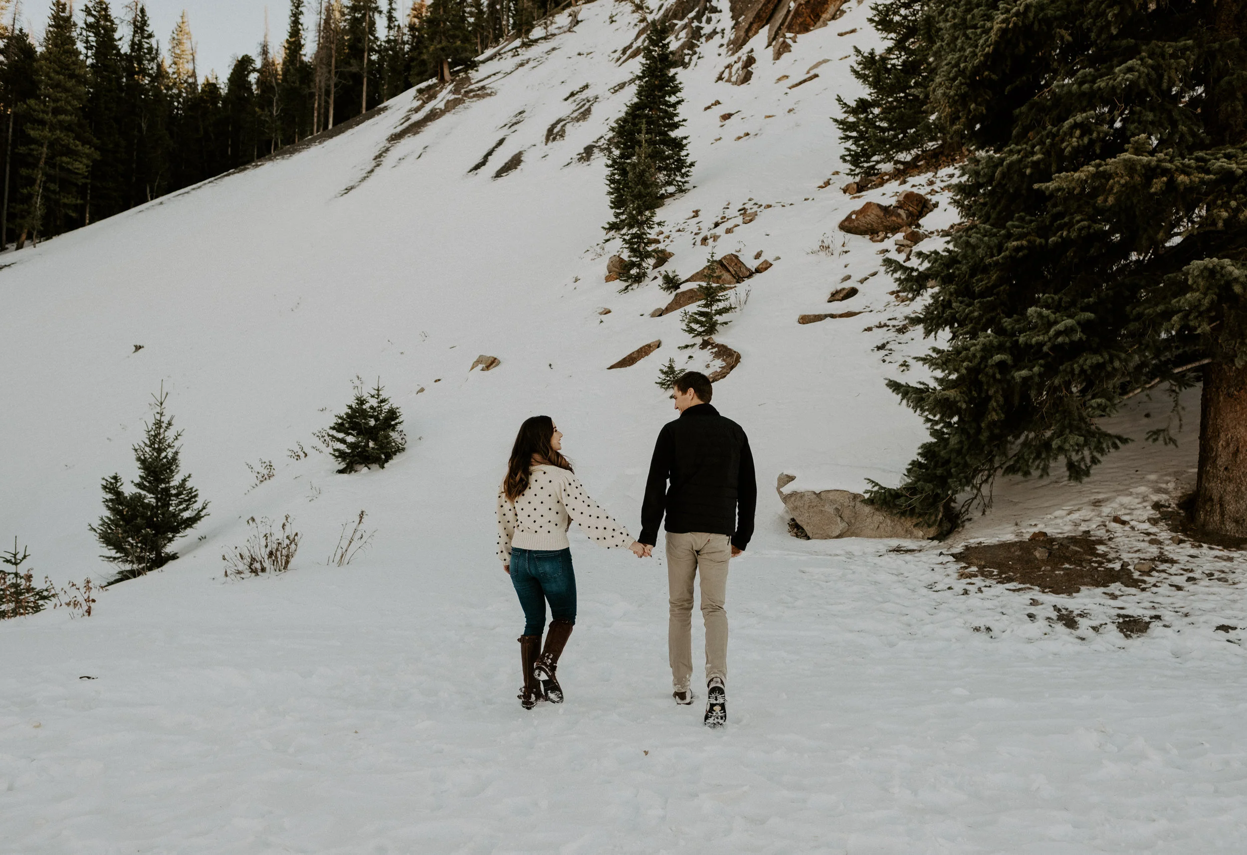  Breckenridge, Colorado winter engagement session. Boreas Pass engagement session. Winter engagement at Boreas Pass. Colorado wedding photographer. Colorado engagement session photographer. Engagement session ideas. Snowy engagement photos. Save the date inspiration. Colorado elopement photographer. 