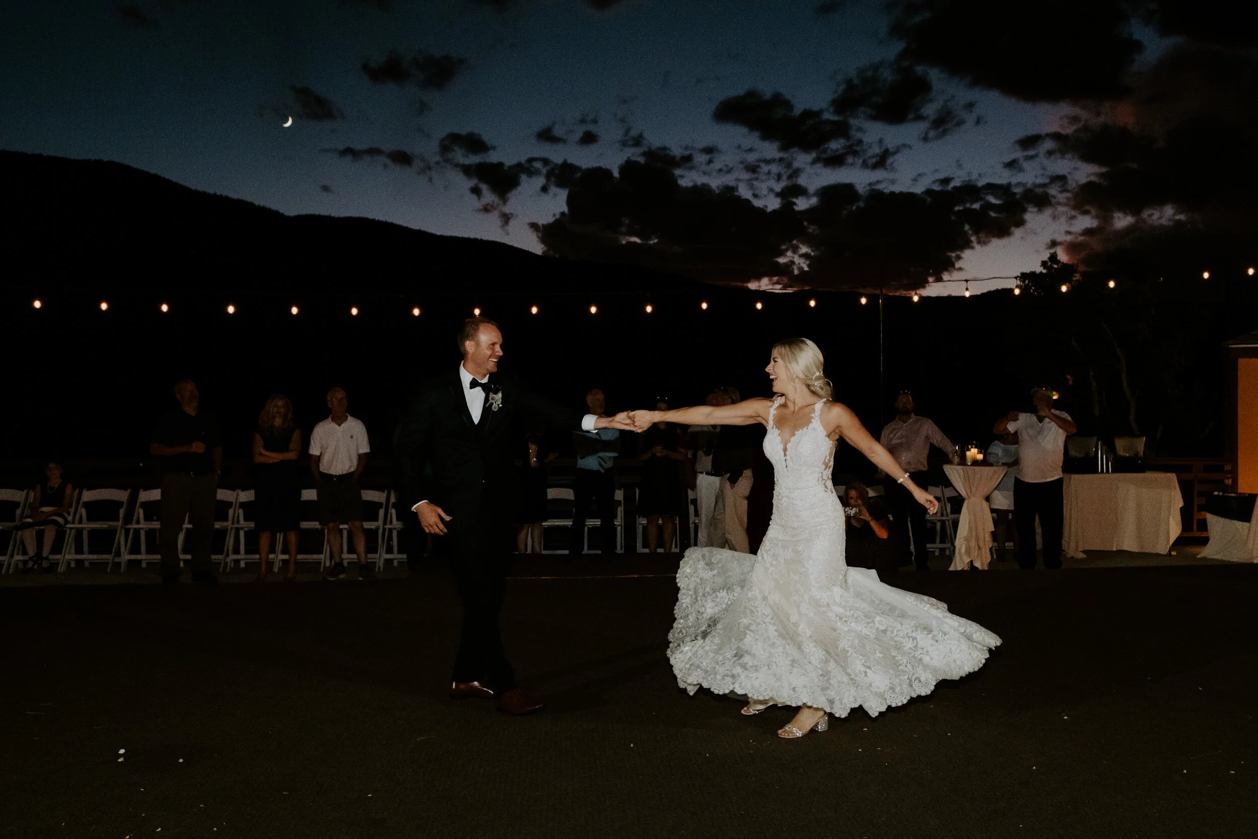  Couples first dance at Perry Park Country Club. First dance ideas. Wedding reception at Perry Park Country Club. Larkspur, Colorado wedding at Perry Park Country Club. Colorado wedding venue. Wedding reception ideas. Colorado wedding photographer. Colorado elopement photographer. Colorado mountain wedding. 