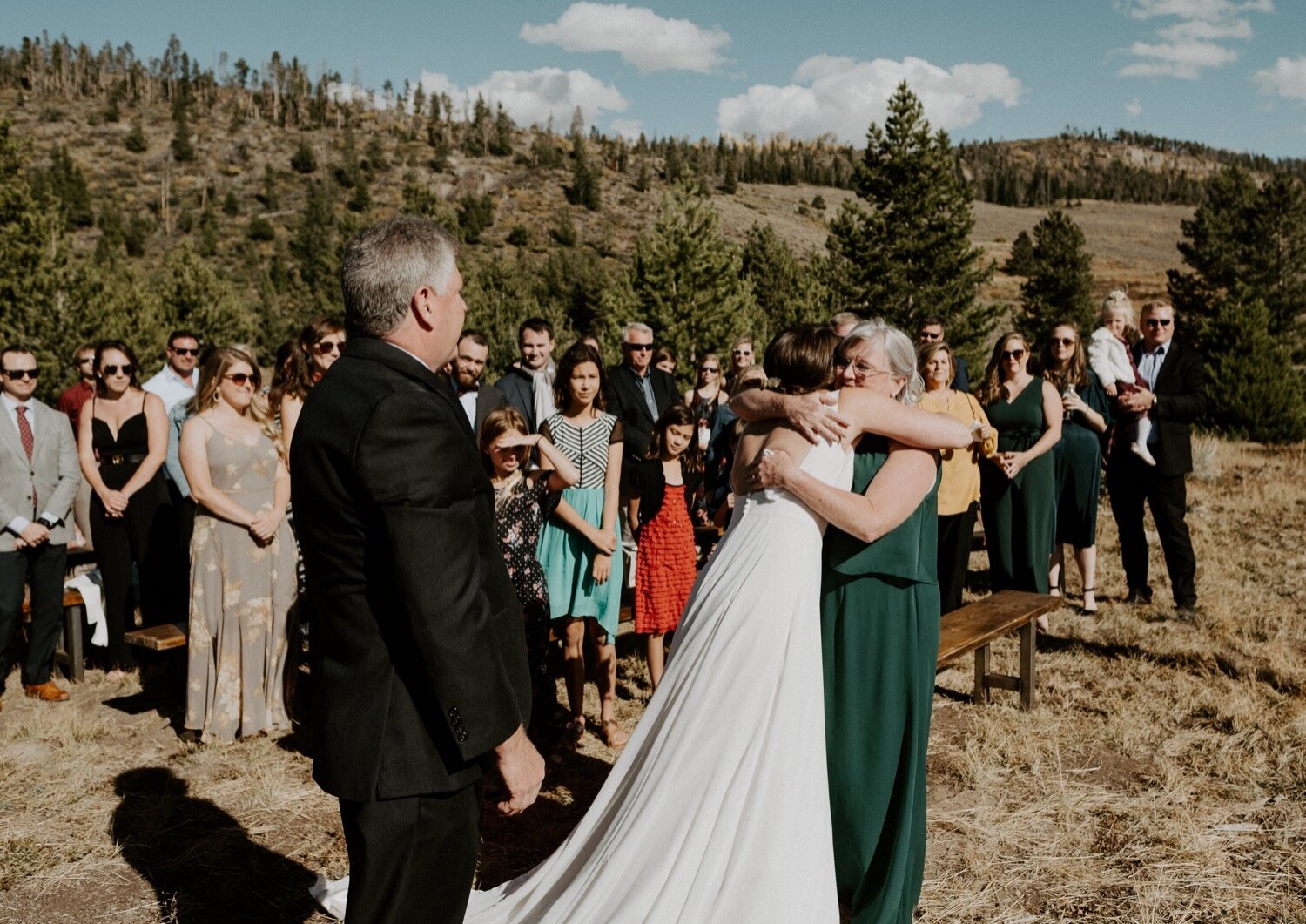  Father giving away bride, Windy Point Campground Wedding Colorado, Dillon Colorado Wedding, Colorado mountain wedding, Dillon Colorado Wedding Photographer, Colorado Wedding Photographer, Colorado mountain wedding venues, Colorado campground wedding