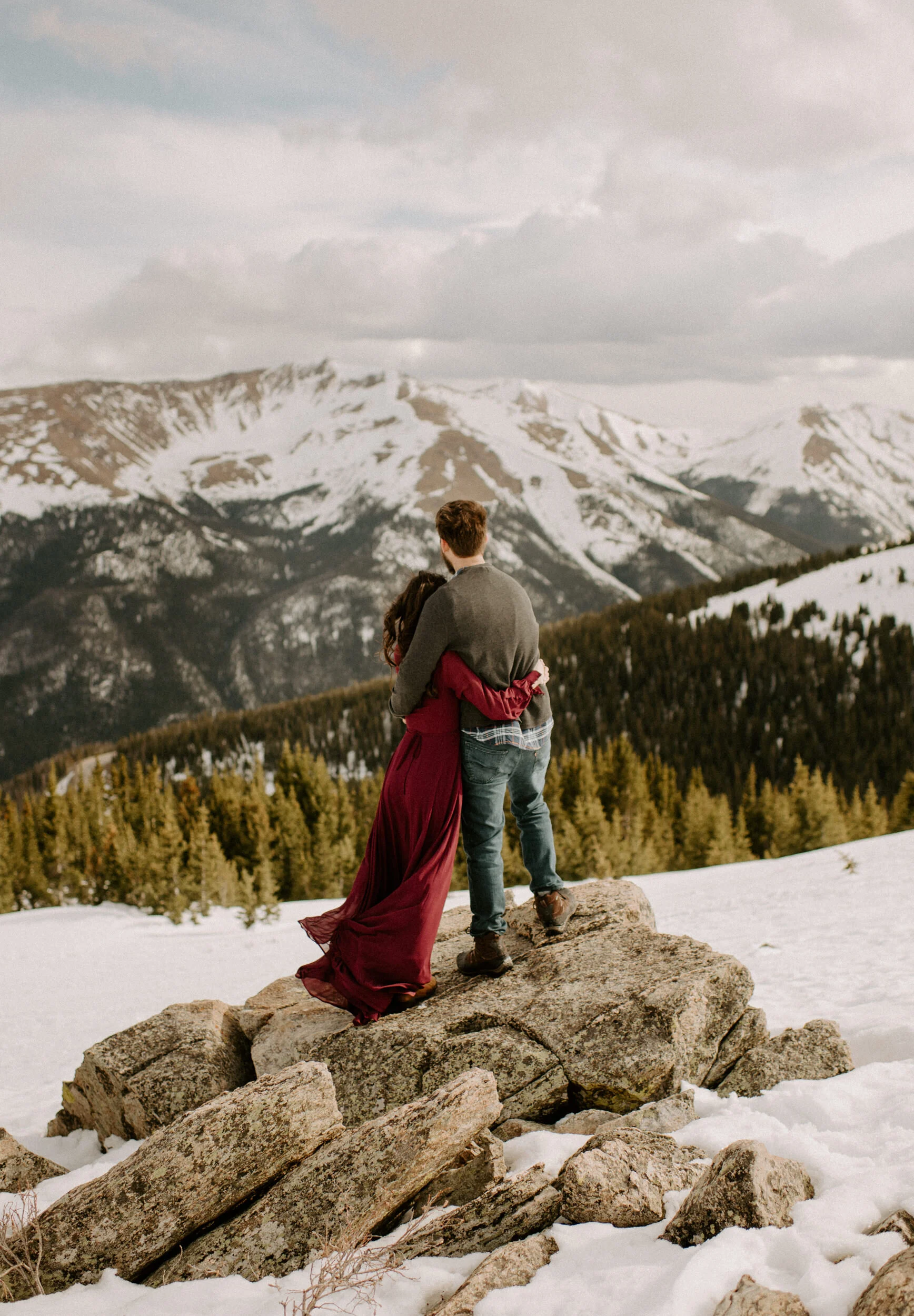  Winter Park, Colorado wedding photographer. Winter Park engagement session. Colorado adventure engagement photos. Colorado mountain engagement session. Colorado elopement photographer. Alyssa Carpenter Photo, Colorado. Snowy engagement session photos. Engagement session outfit ideas. Winter engagement session inspiration. Colorado elopement photographer.  