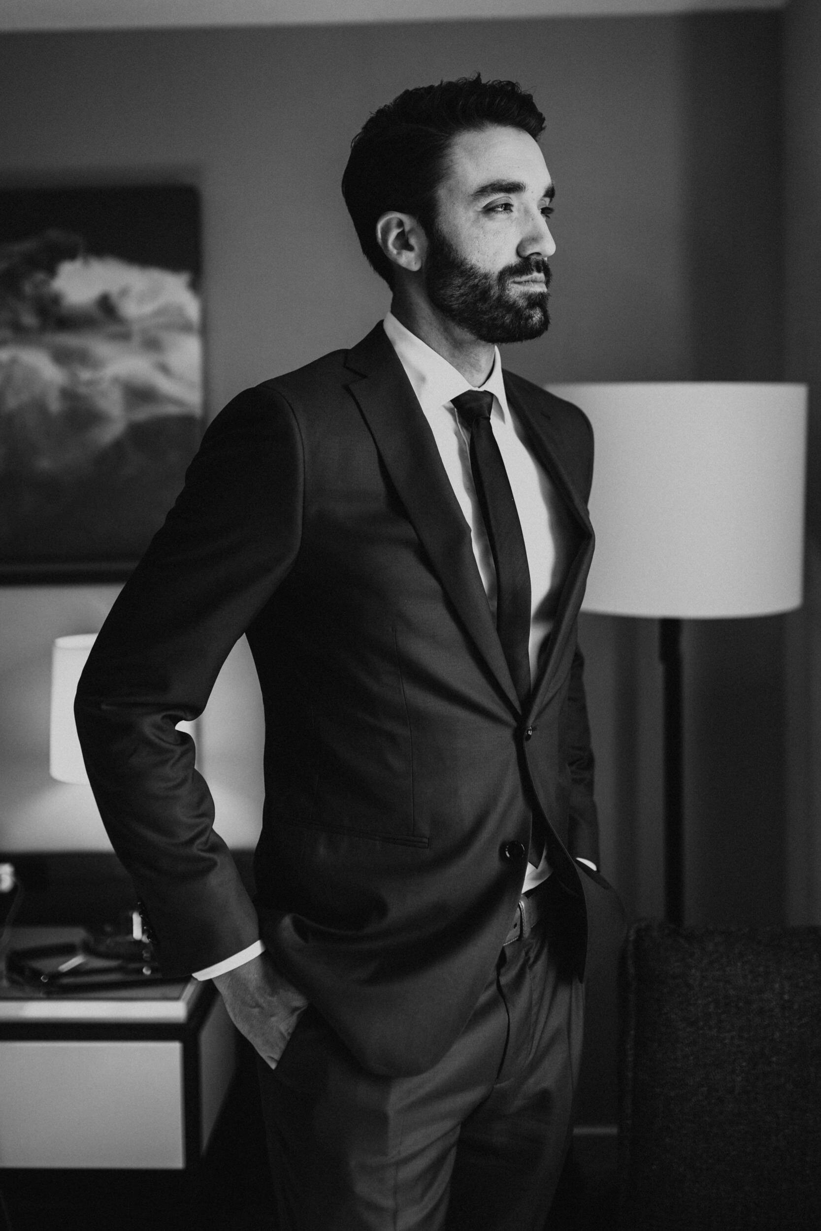  Groom getting ready before wedding at Florida Rustic Barn in Plant City, Florida. Tampa, Florida wedding venue. Getting ready photo ideas. Tampa rustic barn wedding. Florida wedding photographer. Tampa wedding photographer.  