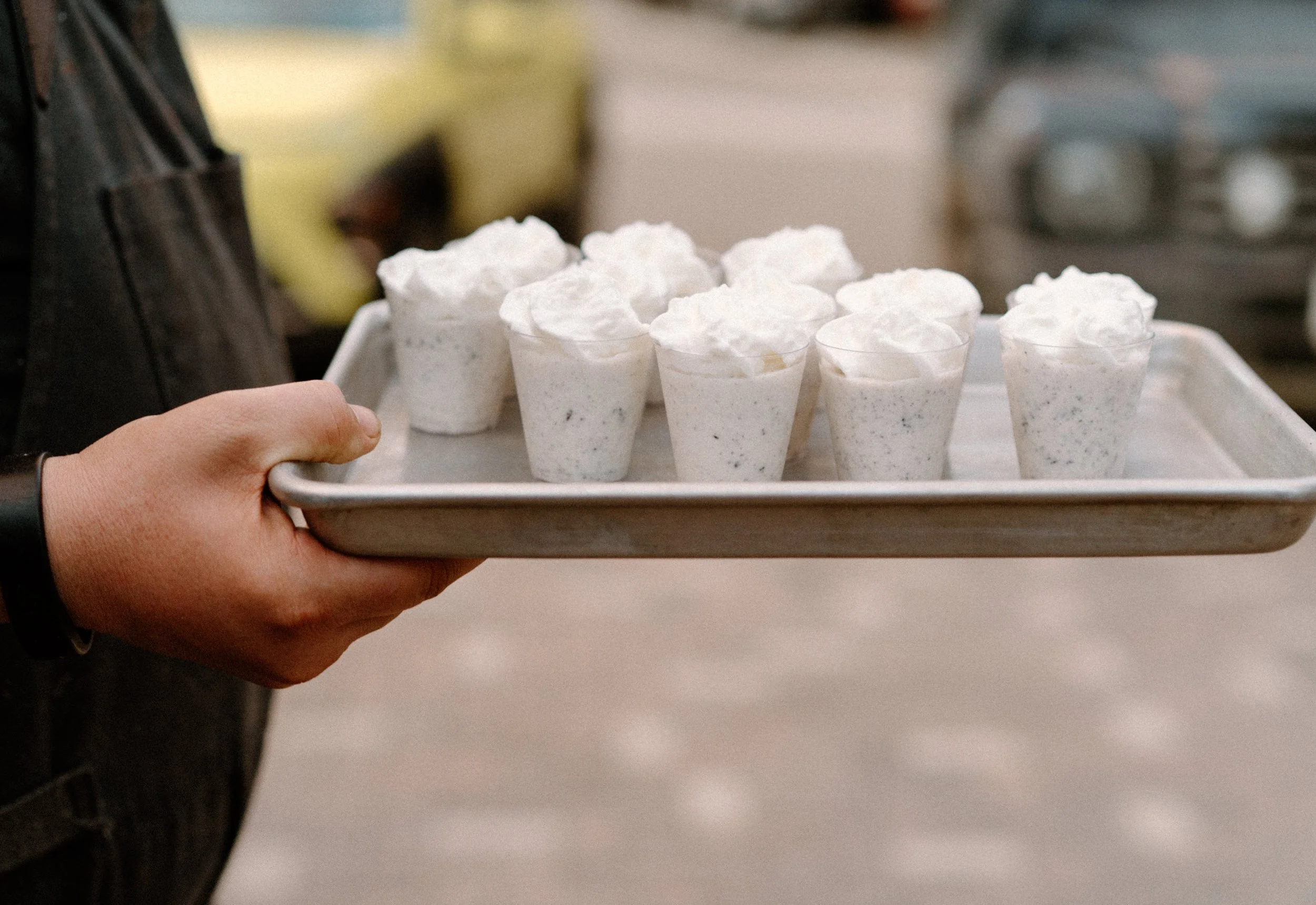Tray of desserts from a wedding at The Eddy in Golden Colorado