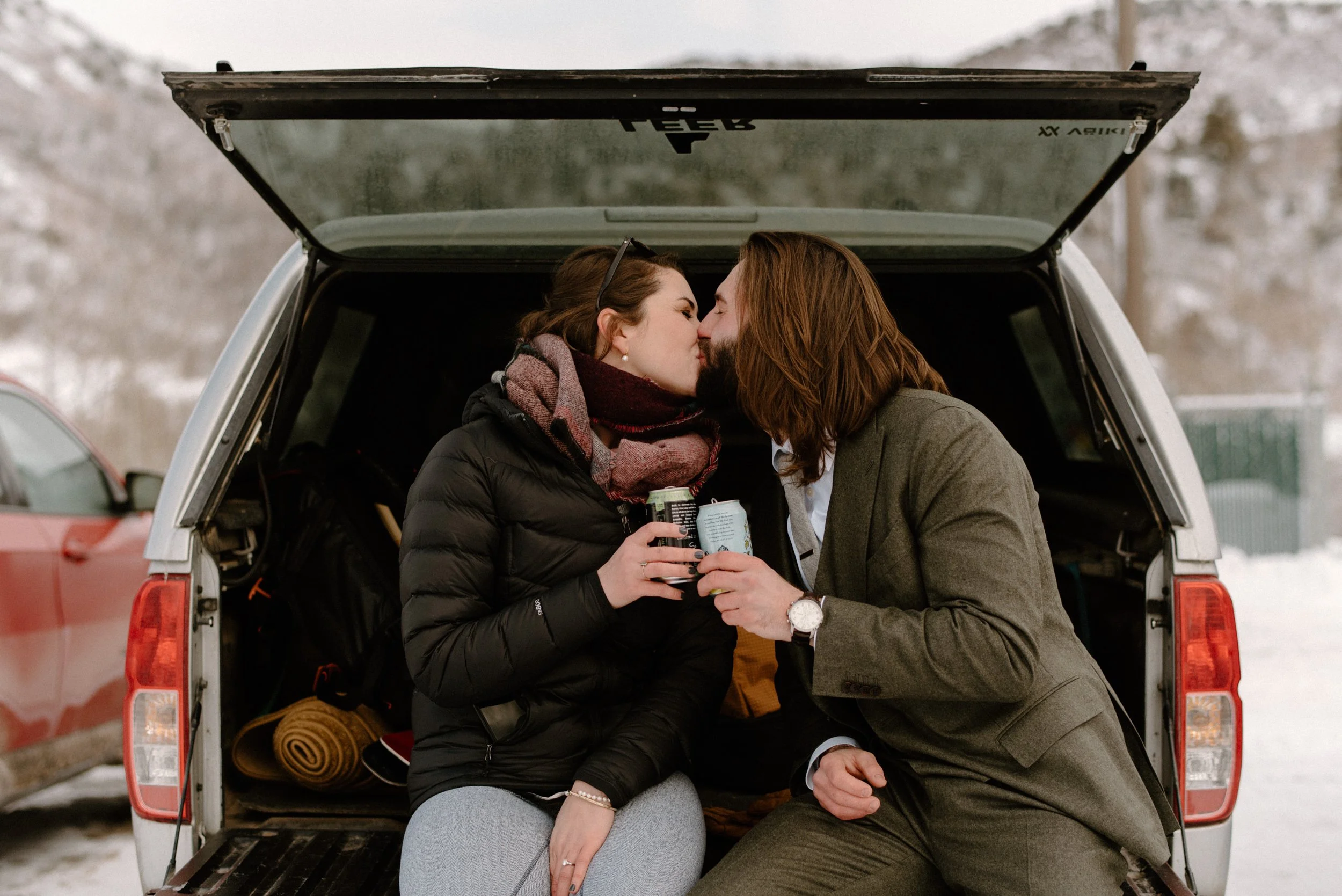  Colorado ski elopement at Sunlight Mountain Resort in Glenwood Springs, Colorado. Getting ready photos. Colorado adventure elopement inspiration.  Skiing elopement ideas.  