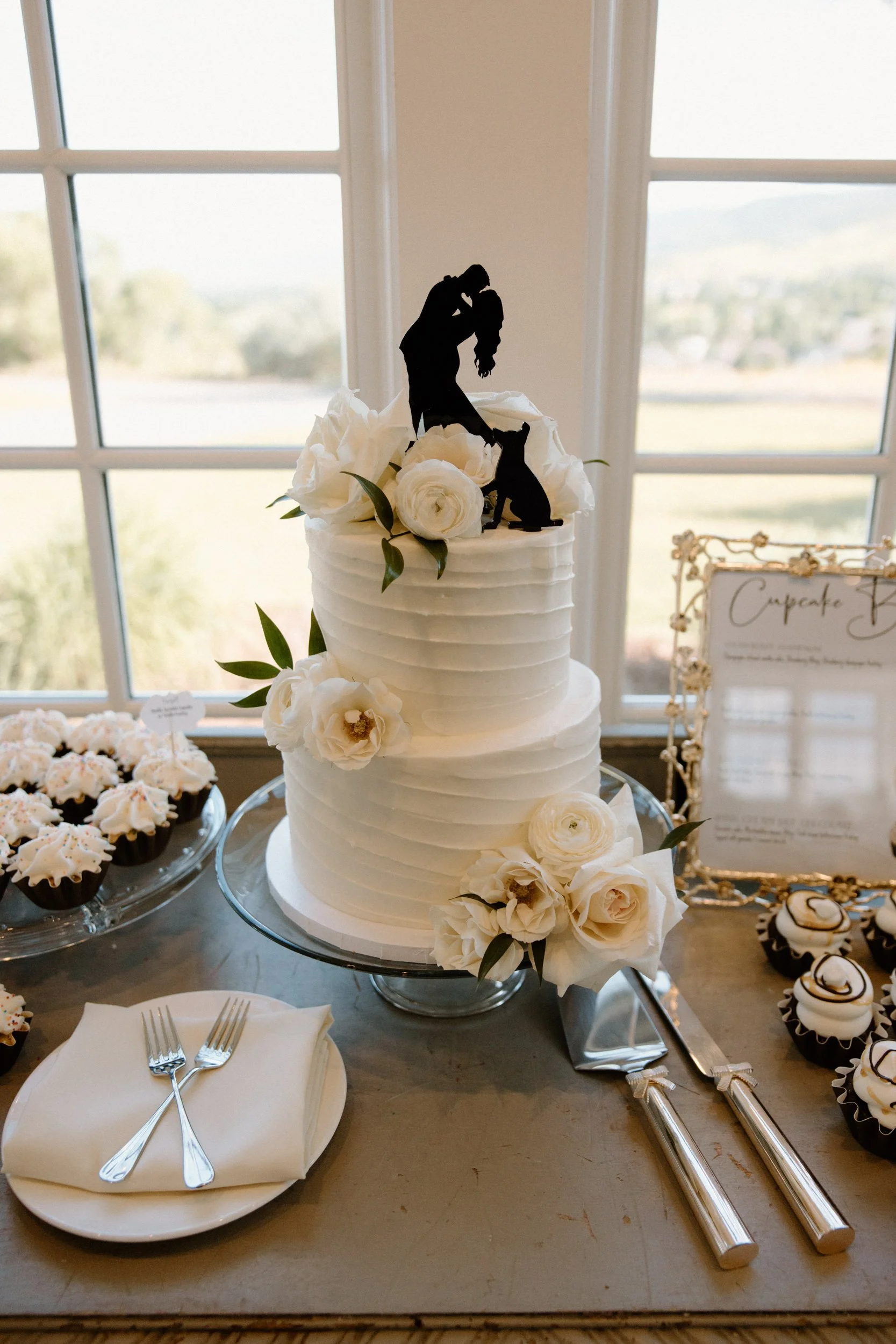 Wedding cake from a wedding at The Manor House