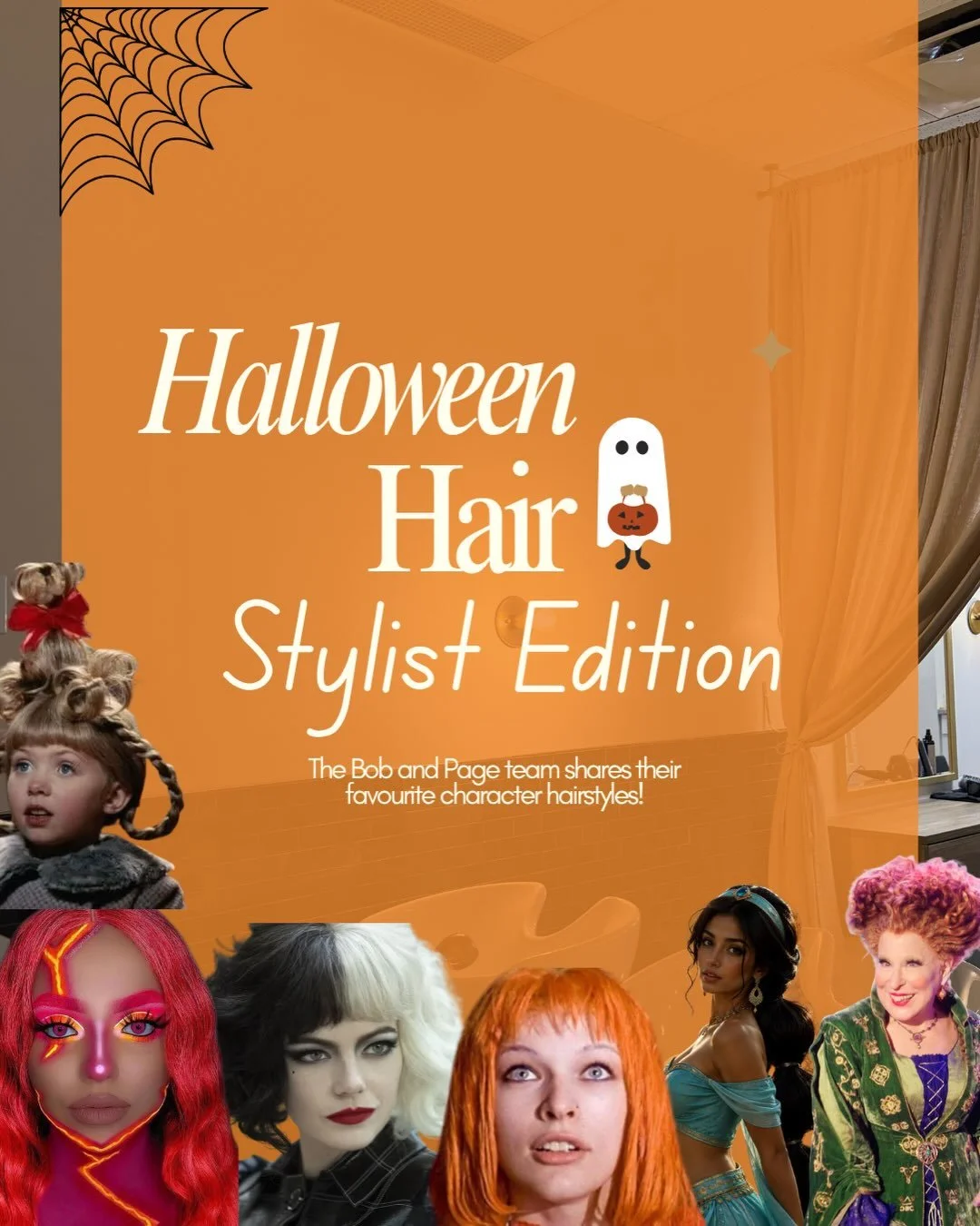 We asked the Bob and Page team which character hairstyles they love for Halloween, and their picks did not disappoint. 🎃✂️

From Jasmine&rsquo;s bubble braid to Cruella&rsquo;s statement colour, these looks prove that the hair can make the costume.
