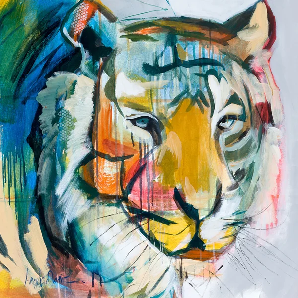 Tiger Tiger - 76cmx76cm (30’x30’) - Sold