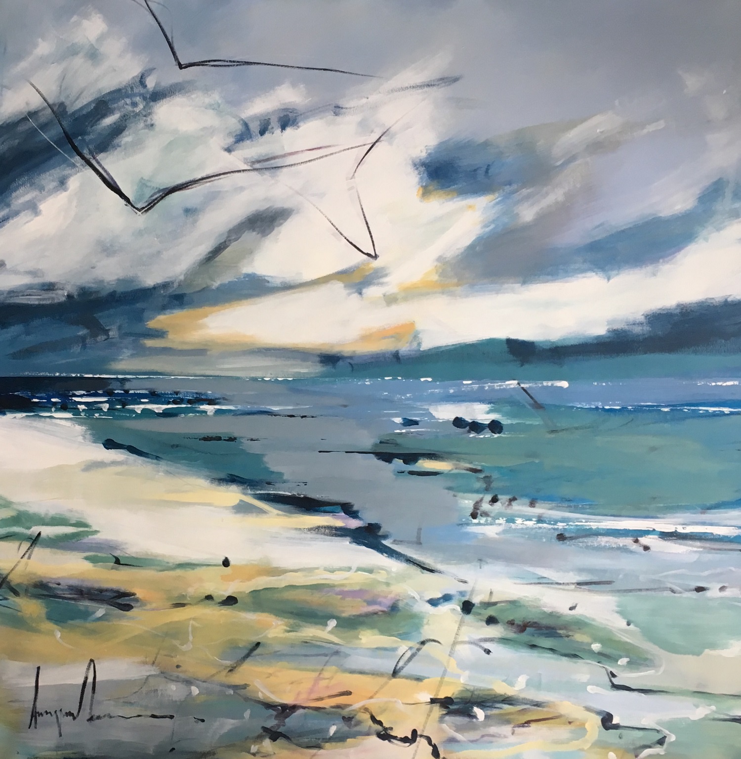 Catching Currents - 120cmx120cm (48'x48') - Please Enquire