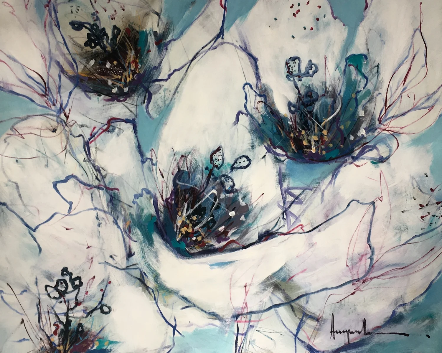 Petals & Pods - 120cmx150cm - Please Enquire