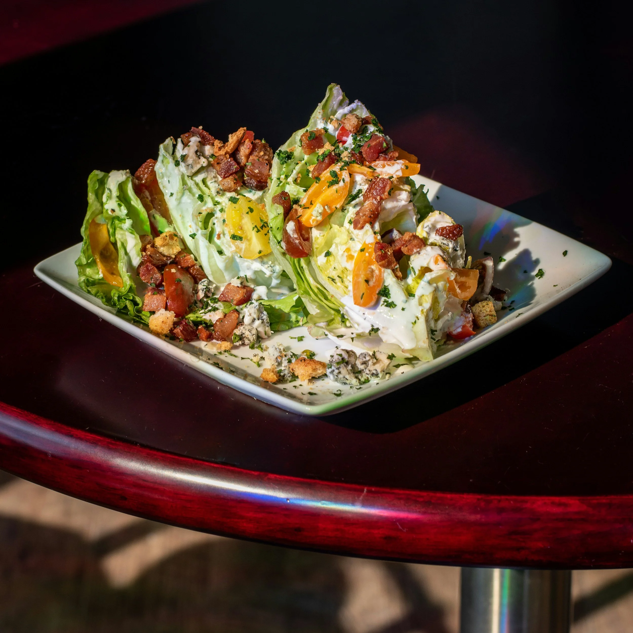 Shiitake Wedge Salad With THC–Infused Blue Cheese Dressing