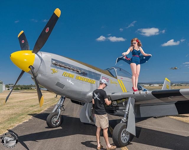 Teamwork makes the dream work! ✈️📸 I&rsquo;m working to bring you some more BTS content from photo shoots and events. Ready for some sneak peeks?
.
#TheFlyingPinup #P51DMustang #Mustang #BehindTheScenes #Photoshoot #Warbird #Aviation #AviationDaily 