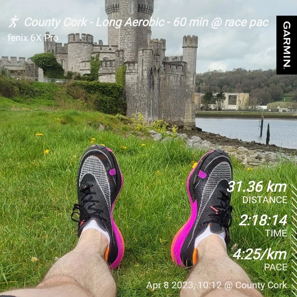 8 weeks out from @corkcitymarathon and feeling ready.
Yesterday was 2:20 with an hour at marathon pace. 
I did this a few weeks ago and it felt tough but fair.
Yesterday felt much easier and more controlled. 

Definitely fitter, stronger and more foc