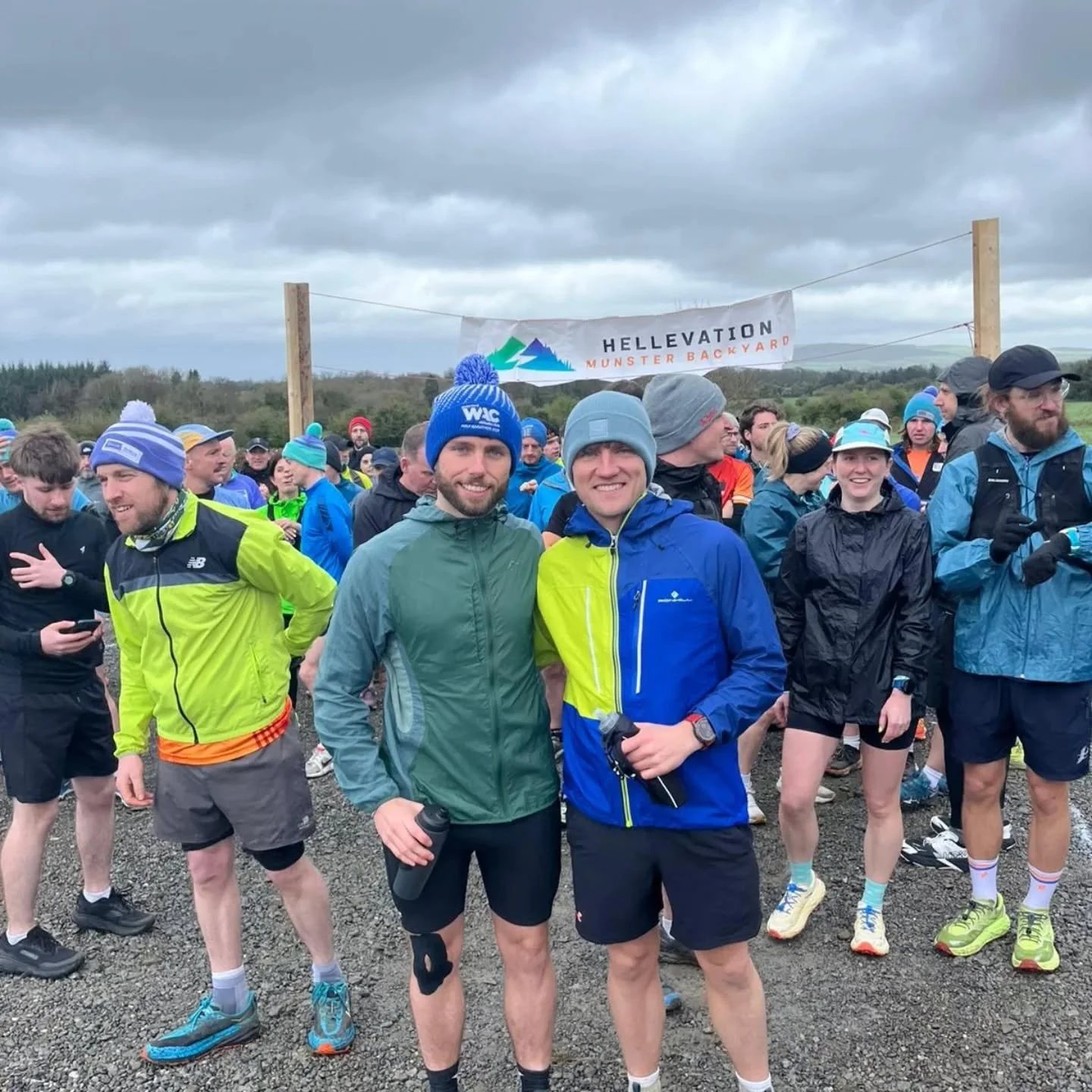 @diarmuid.os getting his well earned day on the podium @hellevationrunning yesterday 👏 🙌 
A trojan effort completing 26 loops and well over 100 miles of running 🏃&zwj;♂️ 
Not his first rodeo and won't be his last podium spot on the trails 🦿
Massi