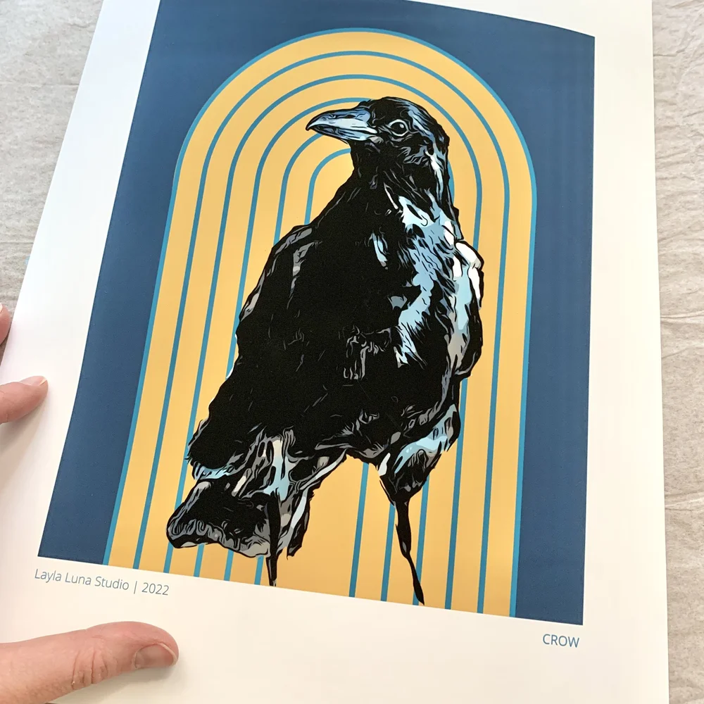 Crow Art Print