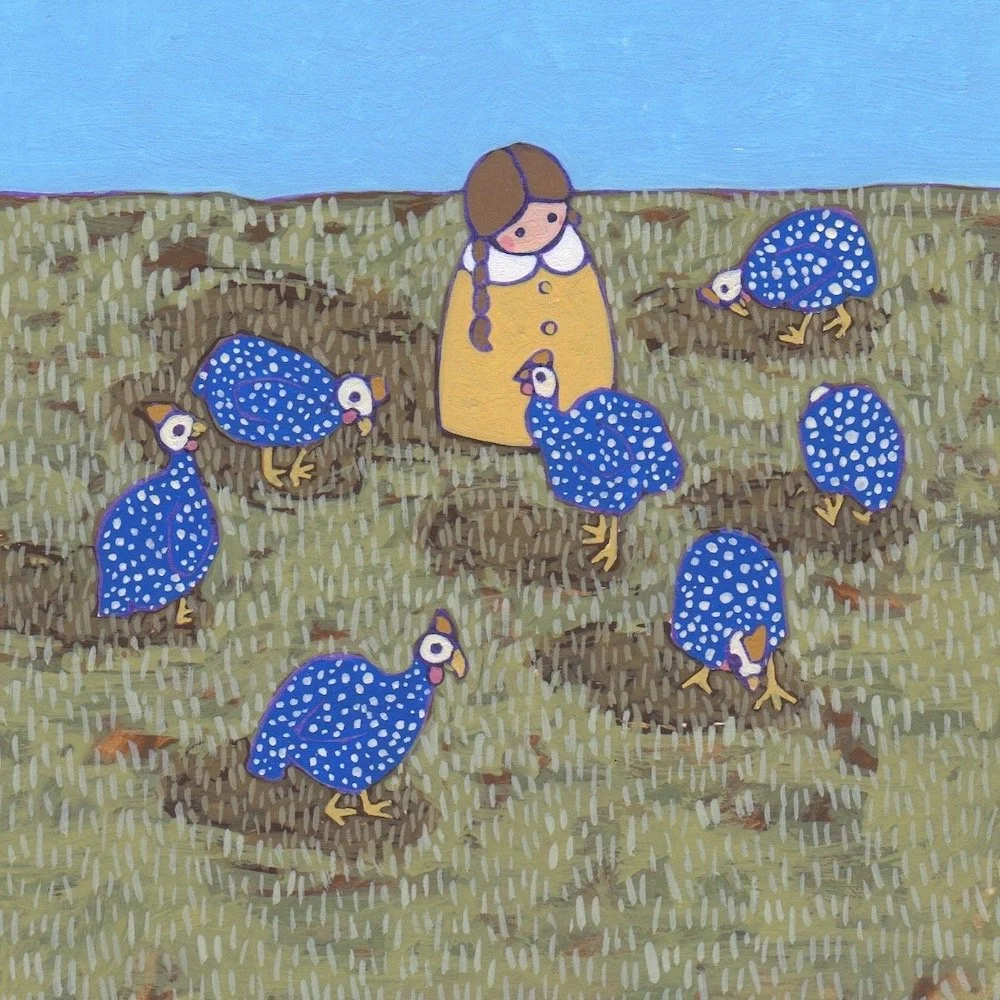 Lolly and the Guineafowl Flock.jpeg