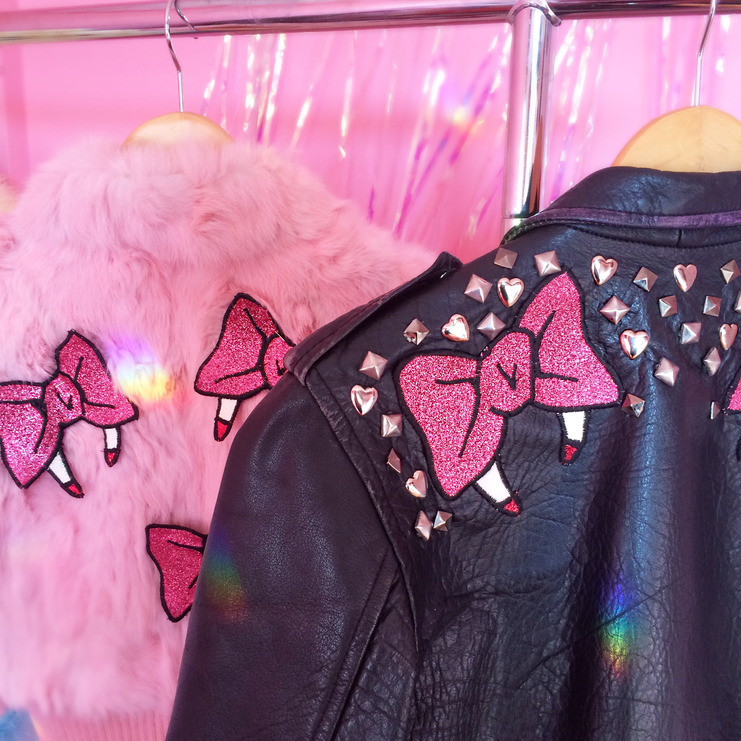 2015 Fang Gang Bow Patches Embellished Jackets