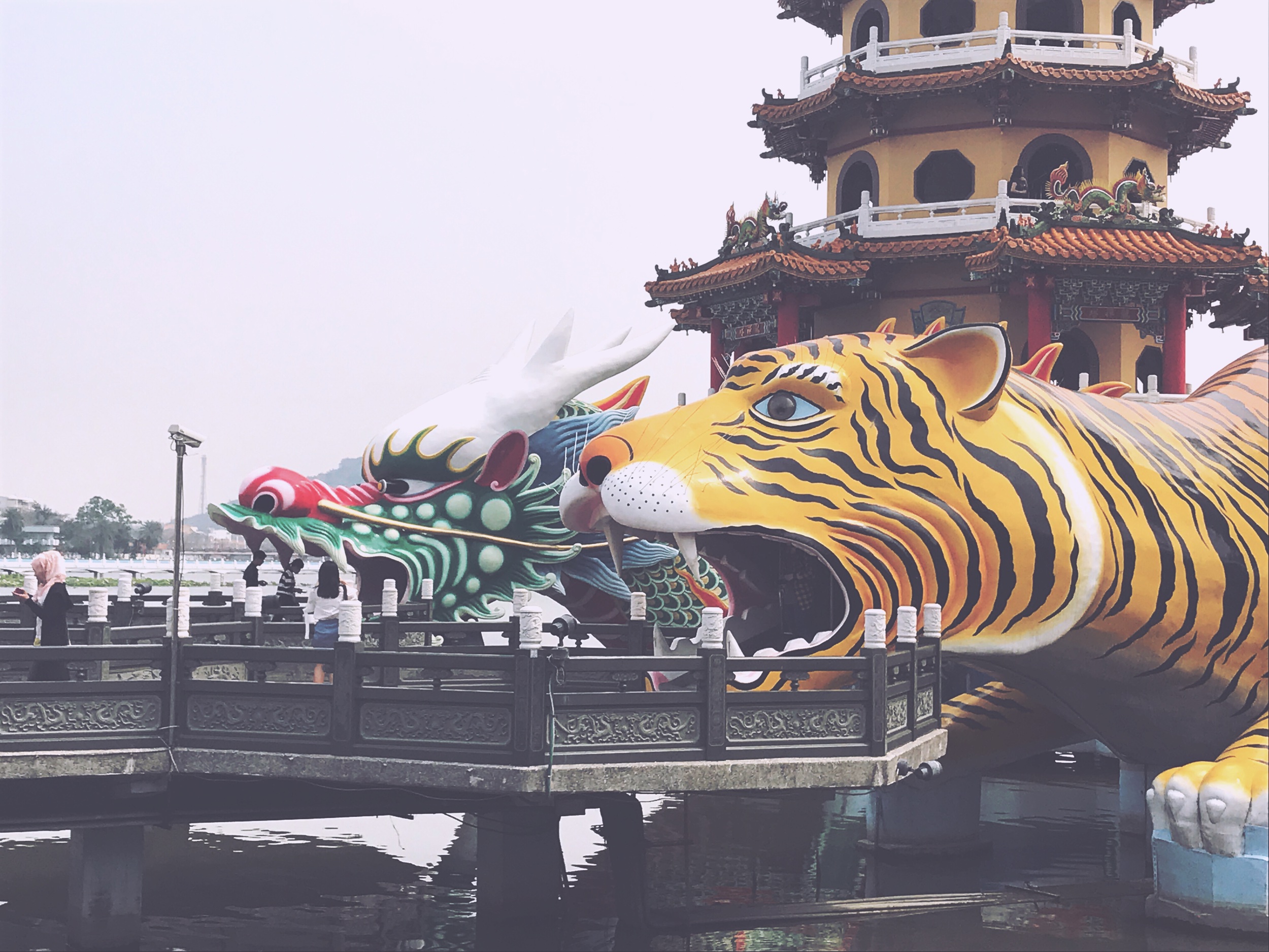  Dragon and Tiger pagodas in Kaohsiung, Taiwan 