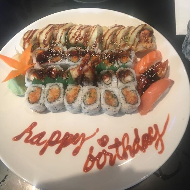 I feel loved! Thanks Nathan Davies! #sushi #birthday #friends #yum