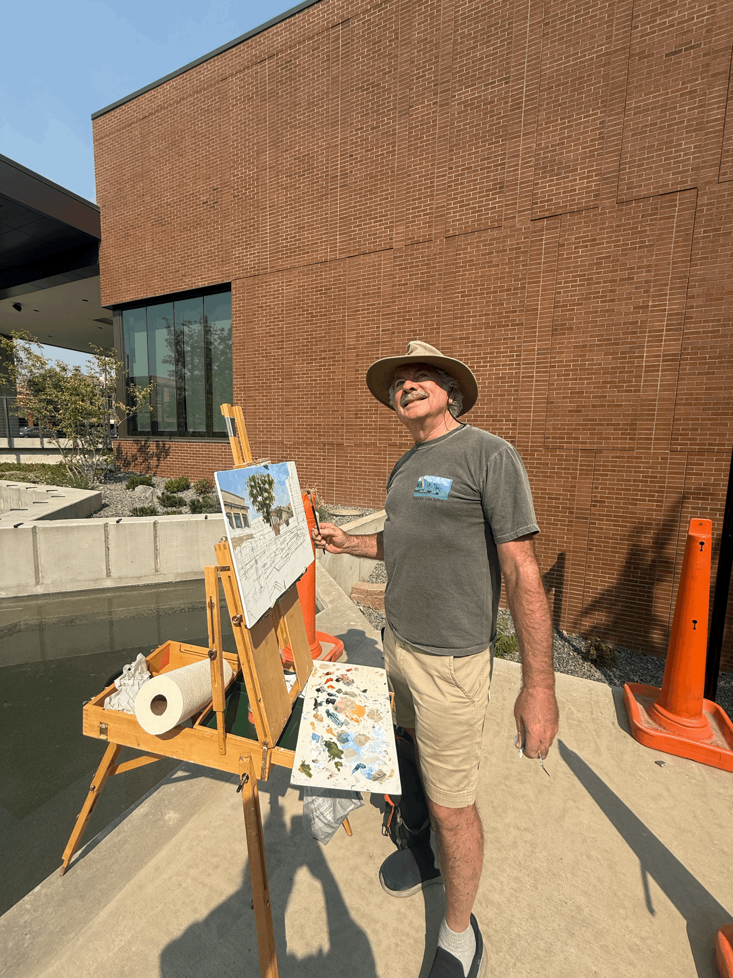  Brad Brisbane risked the sun for his piece this year! 