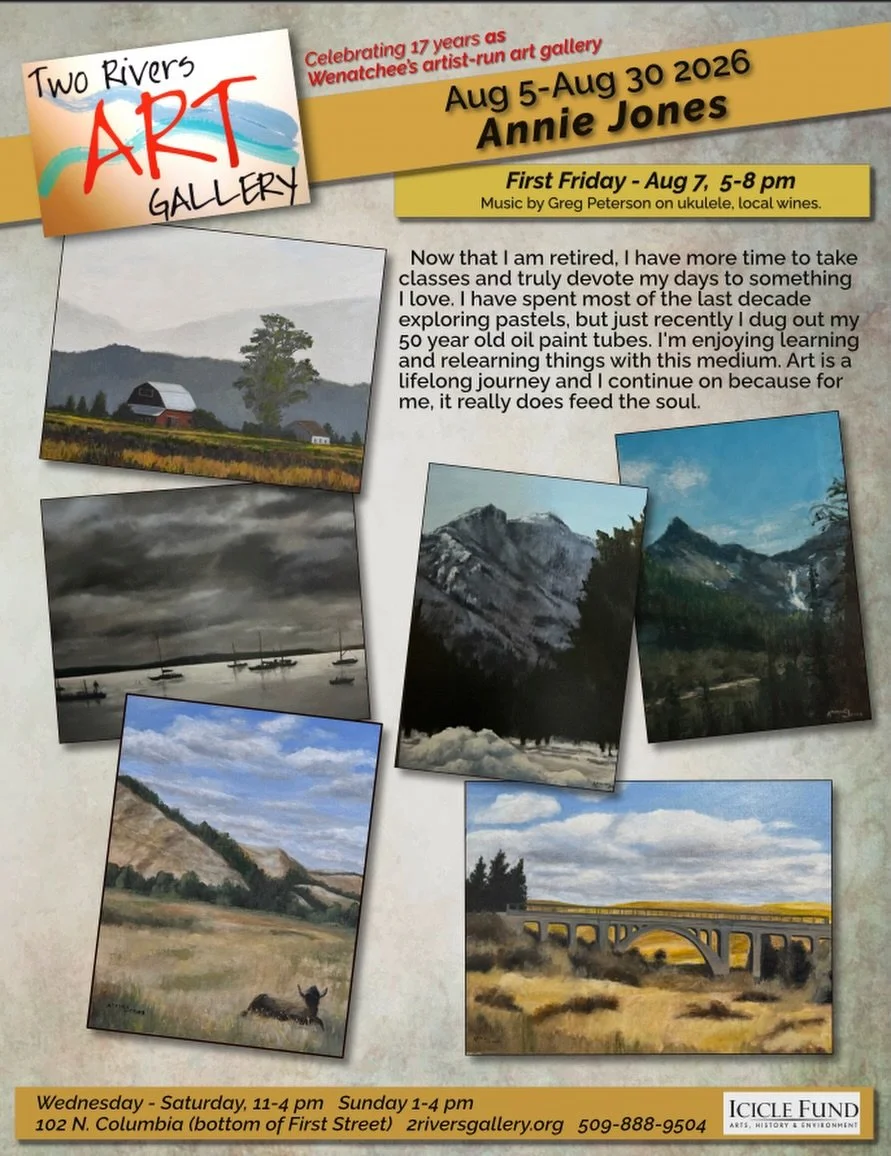 August First Friday ➡️ 8/7 from 5-8pm 🎨🖌️

🌟 Featured Artist - Annie Jones 🏞️