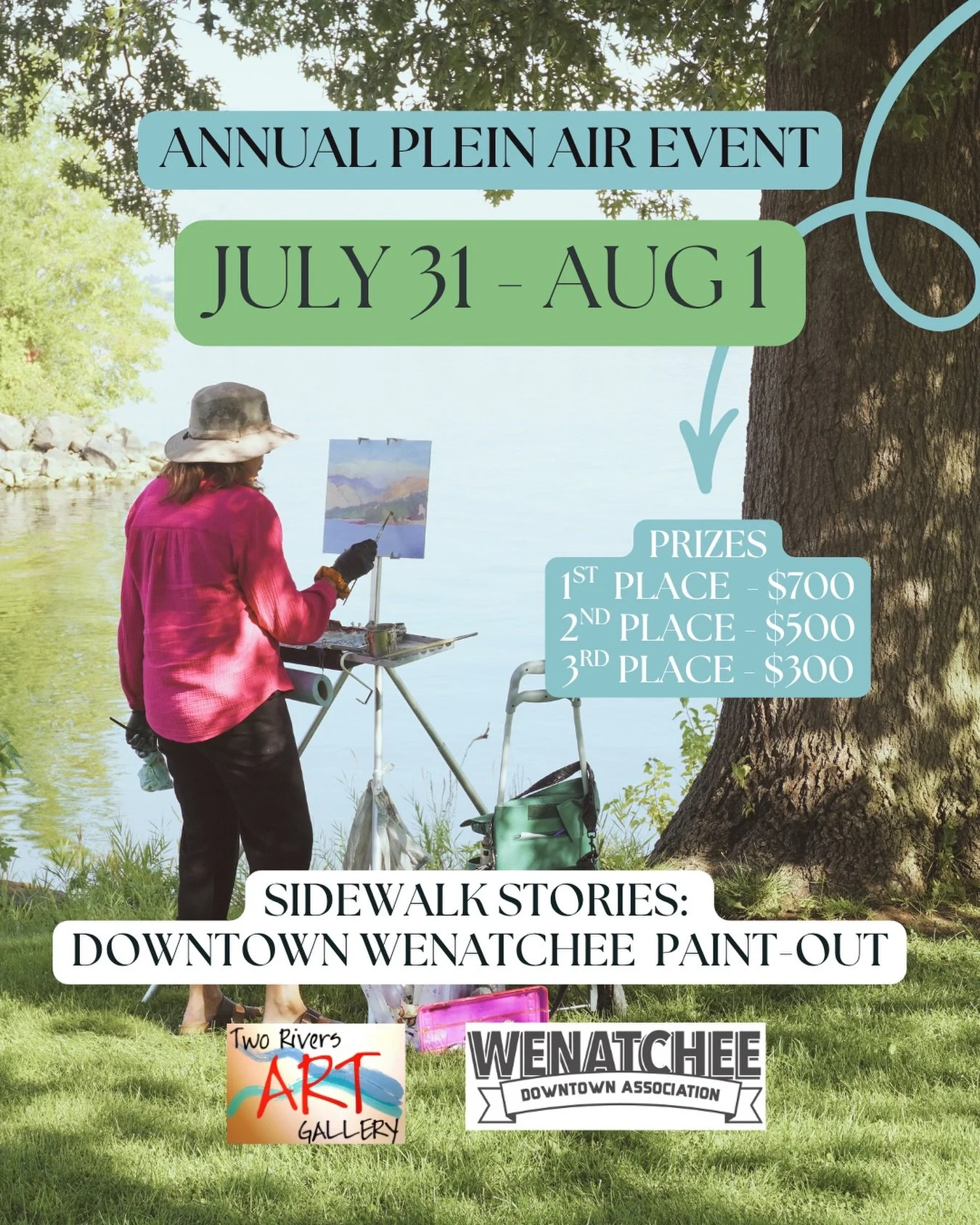 Mark your calendars! 🎨🖼️

Artists are invited to capture the character, history, and everyday life of our downtown streets in a two-day outdoor paint event! 

🔗 Link to event page below &amp; in our bio! 

➡️ https://2riversgallery.org/2025-painto