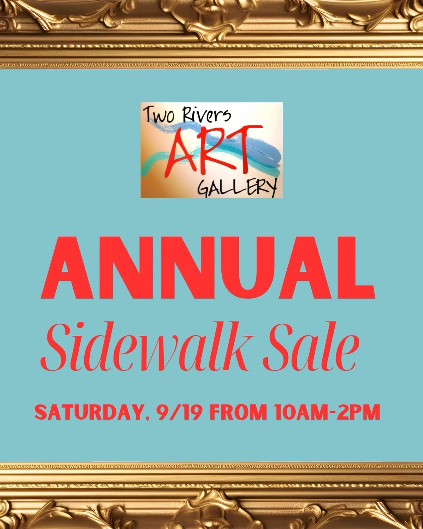 Annual Sidewalk Fundraising Sale ➡️ This Saturday 10am-2pm 🖼️