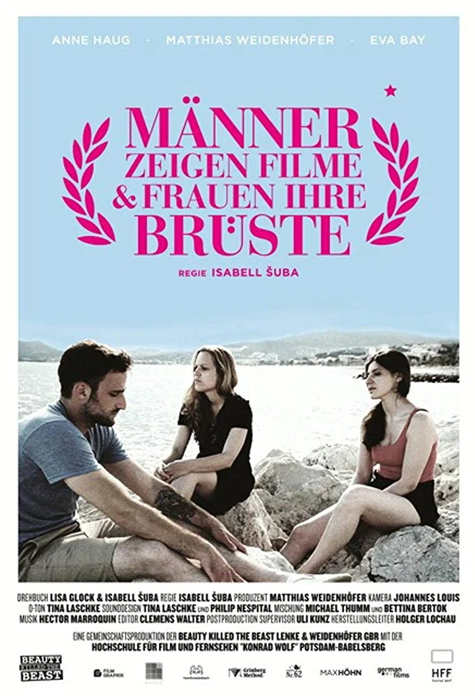 Men Show Movies and Women their Breasts Isabell Šuba made it – or so she thinks! One of her short films is screening at the filmfestival in Cannes. But instead of a red carpet a cruel reality awaits her: not a single film from a female director is shown in the official competition. Even in Cannes, there is no exception to the rule: Men show movies & women their