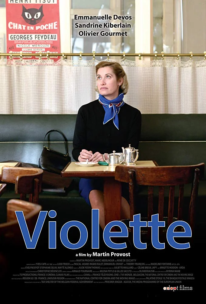 Violette Born out of wedlock early in the last century, impoverished and unloved Violette Leduc meets Simone de Beauvoir in post war Saint-Germain-des-Prés. An intense lifelong relationship develops between the two women authors, based on Violette’s quest for freedom through writing and on Simone’s conviction that she holds in her hands the destiny of an extraordinary writer.
