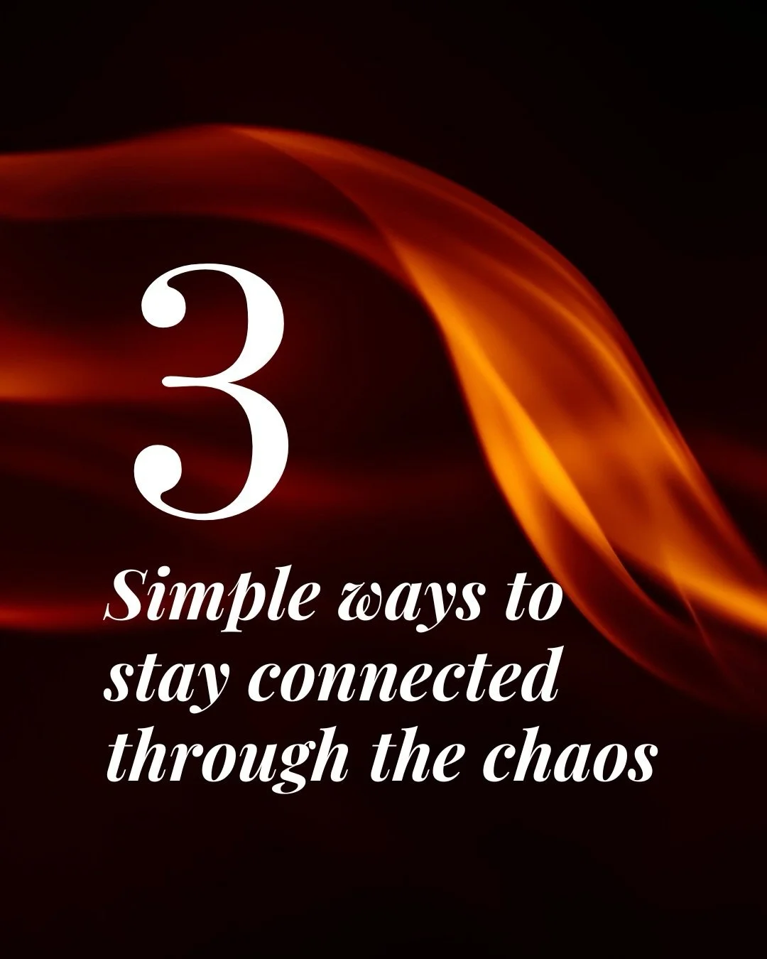 Connection is what most people tell me they want to feel during the holiday season. 

It&rsquo;s the &lsquo;why&rsquo; behind most so much of what we do during the this time of year. 

Why we travel untold distances 
To drop back into familiar places
