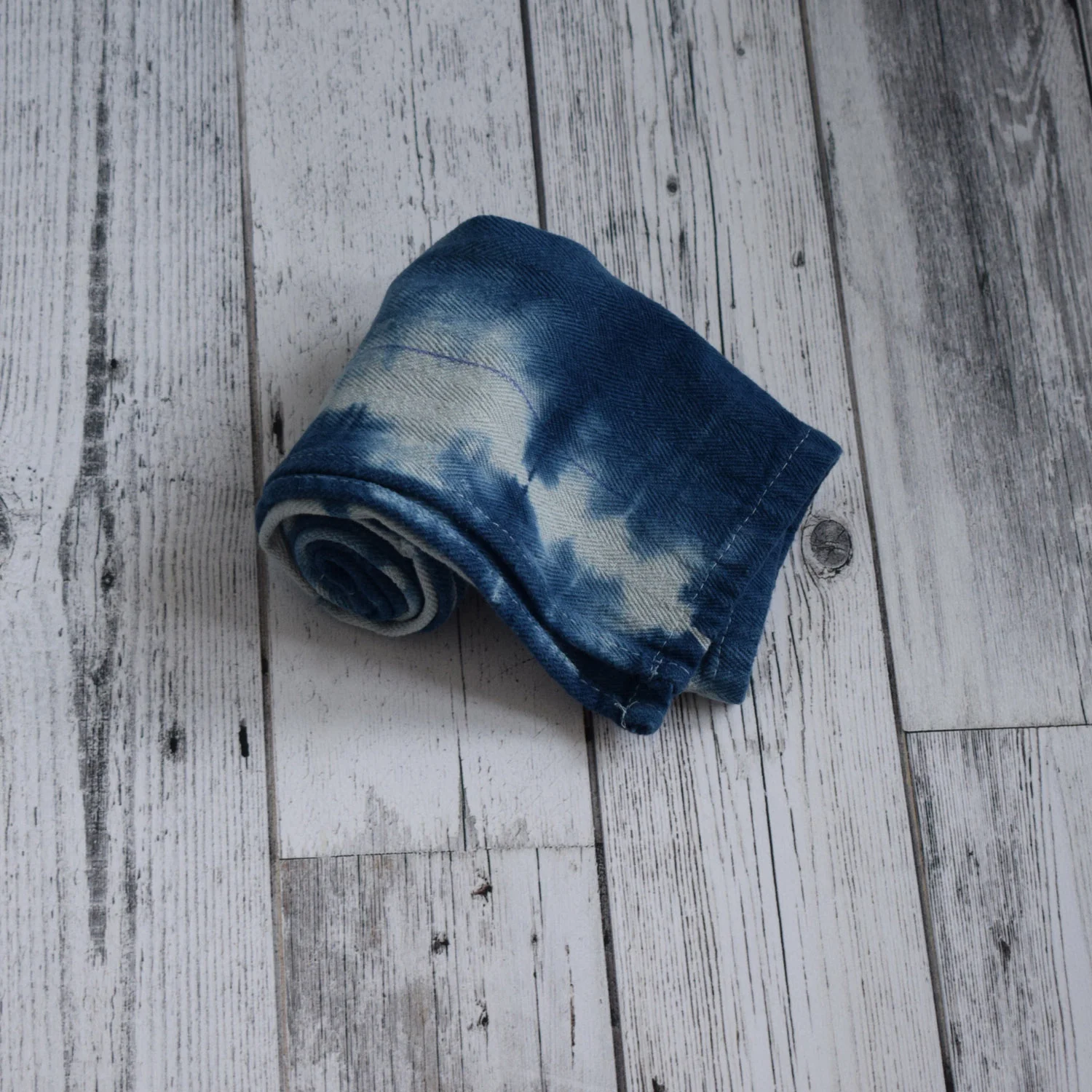 Romor Designs indigo tea towel - rolled.jpg