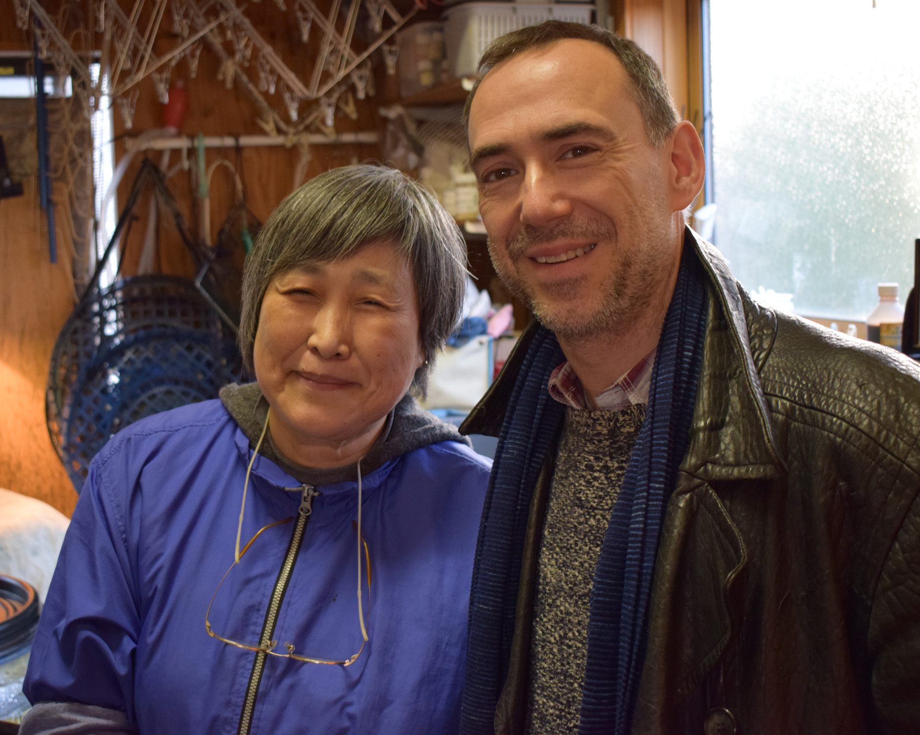 Me with Yuko Morita, master fermented indigo dyer