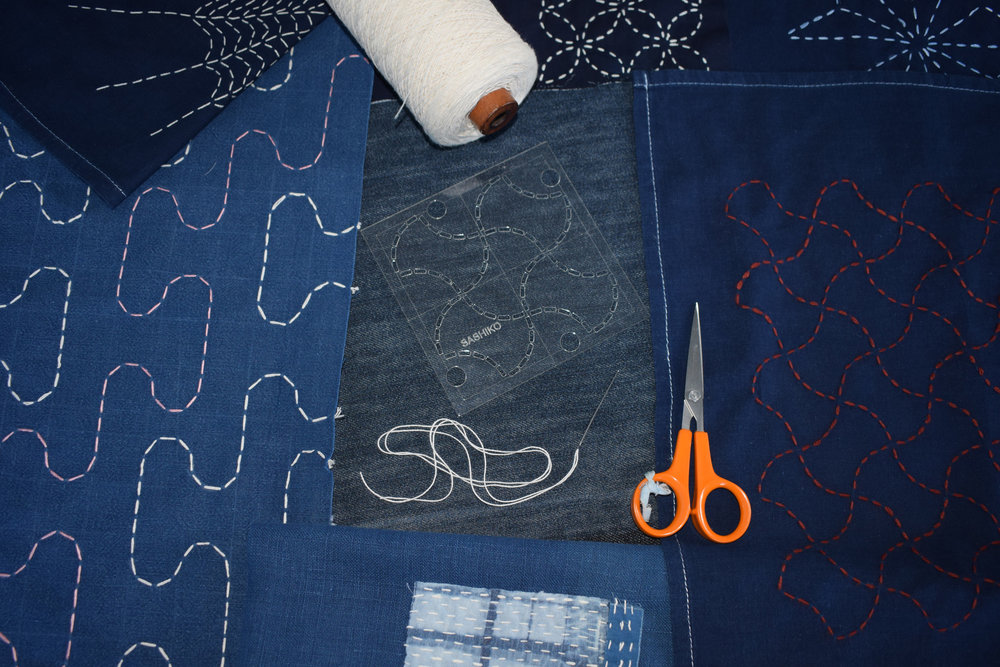 WonderFil Specialty Threads - Sashiko Embroidery by Hand Using