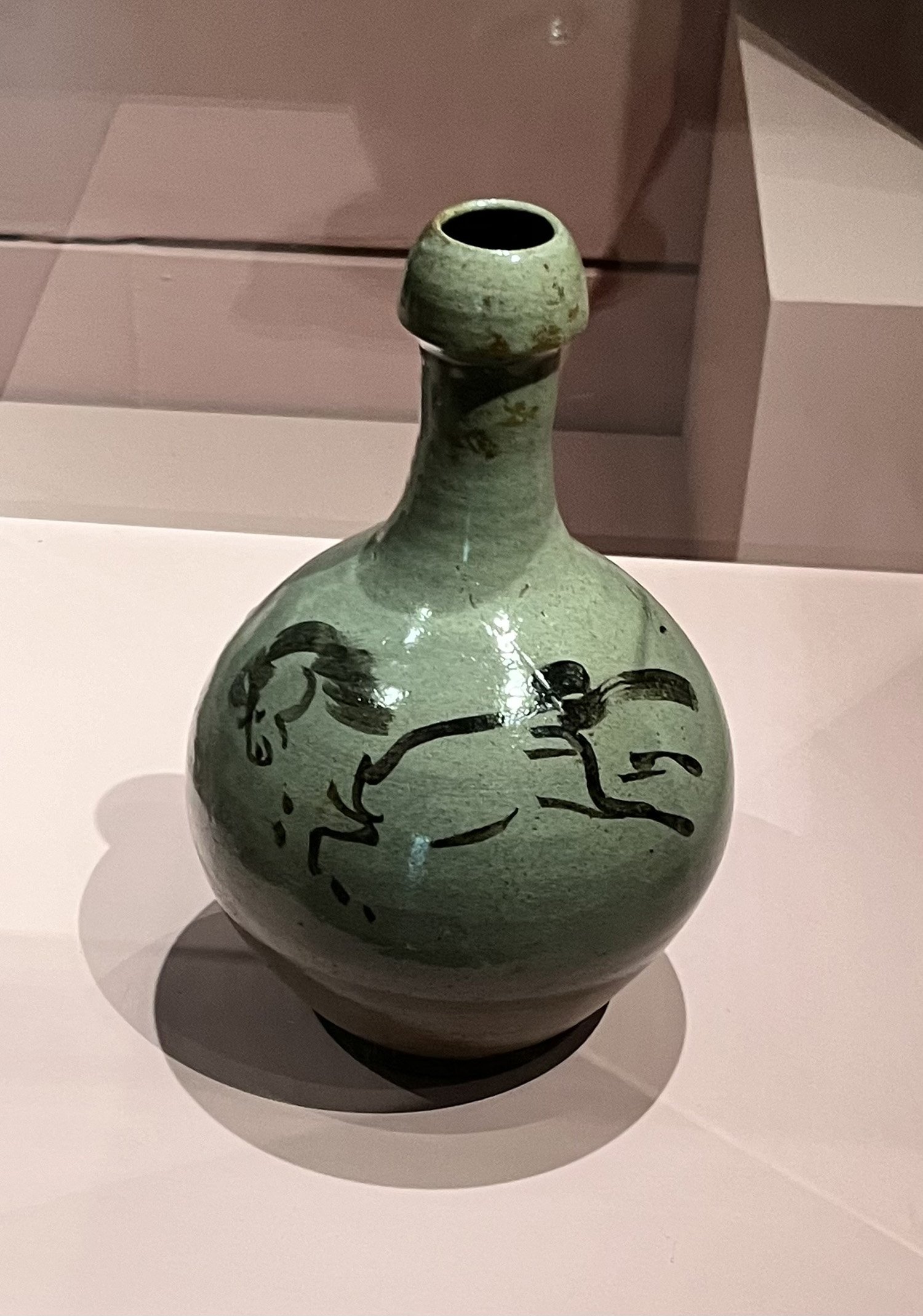 Mingei exhibition - April 24 - Green horse vase.jpg