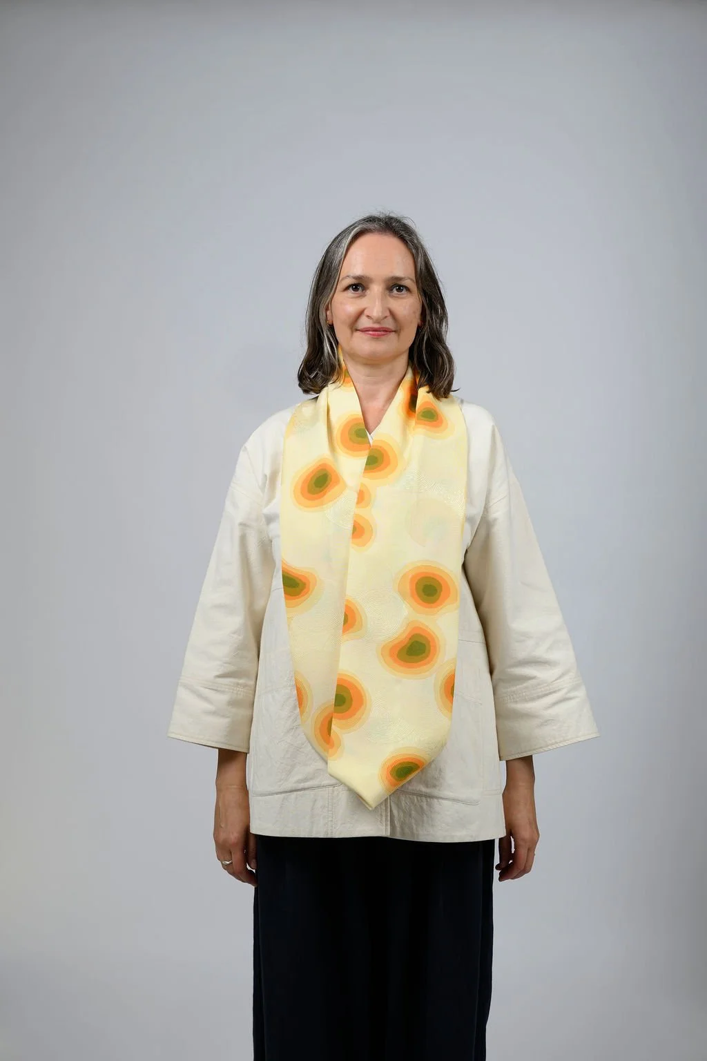 Romor Designs kimono silk scarf - VS409 - single on model.jpg