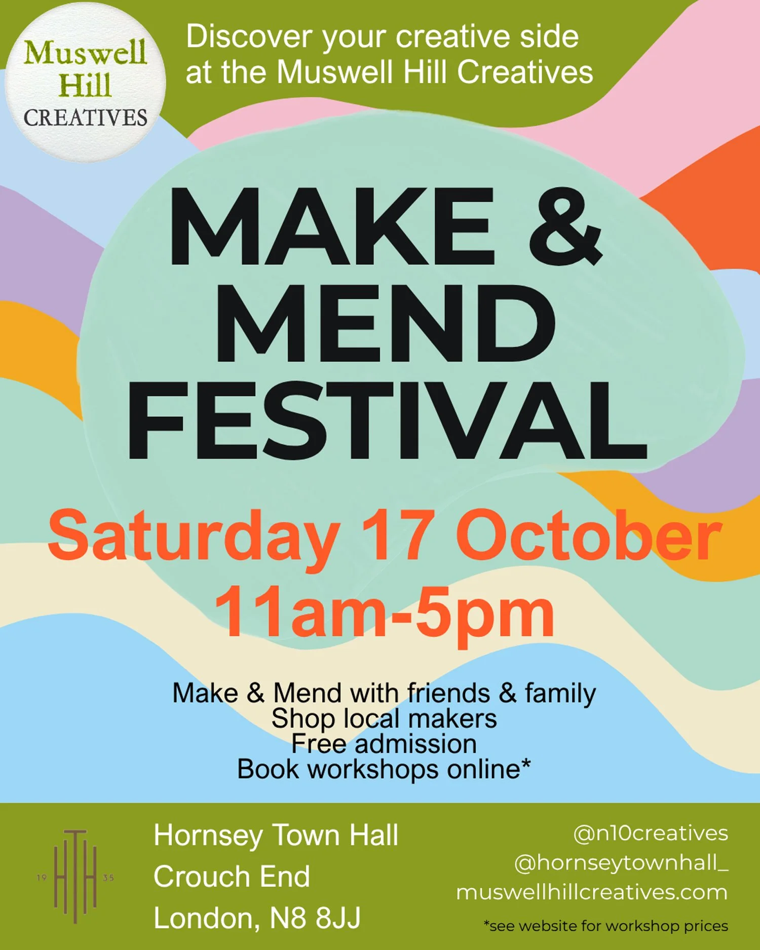 Muswell Hill Creative Make and Mend Festival - 17 October 2026