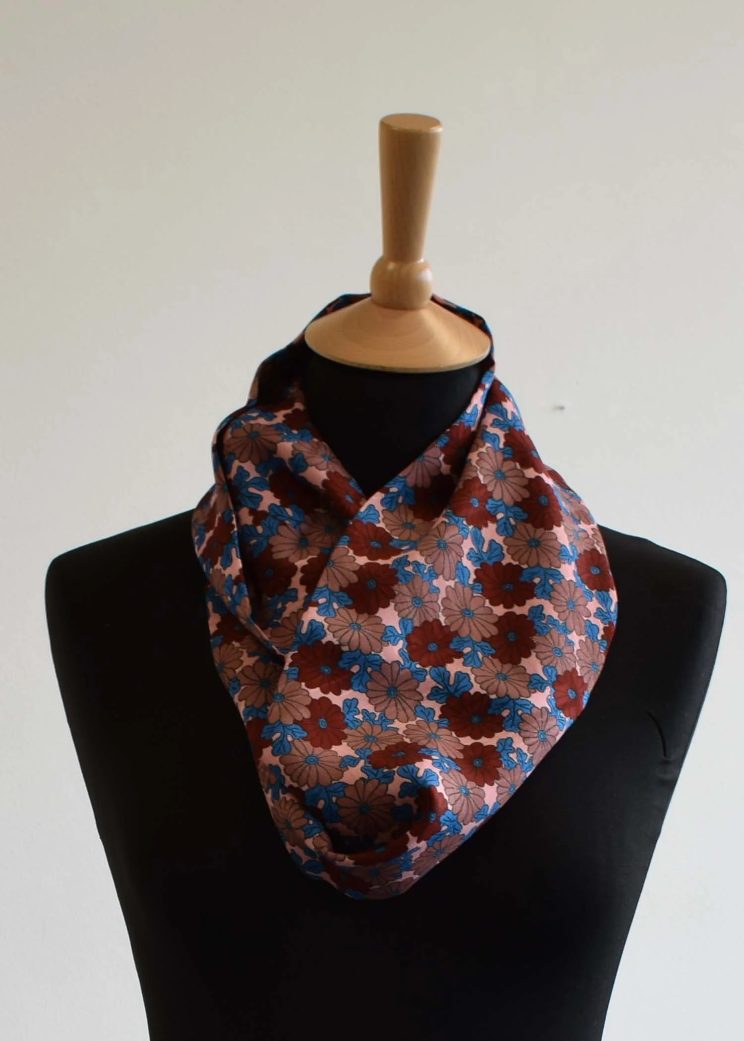 Romor Designs kimono silk loop scarf - VS361 - double on mannequin.JPG