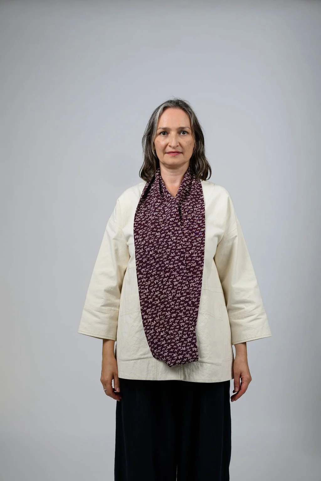 Romor Designs kimono silk scarf - VS369 - single on model.jpg