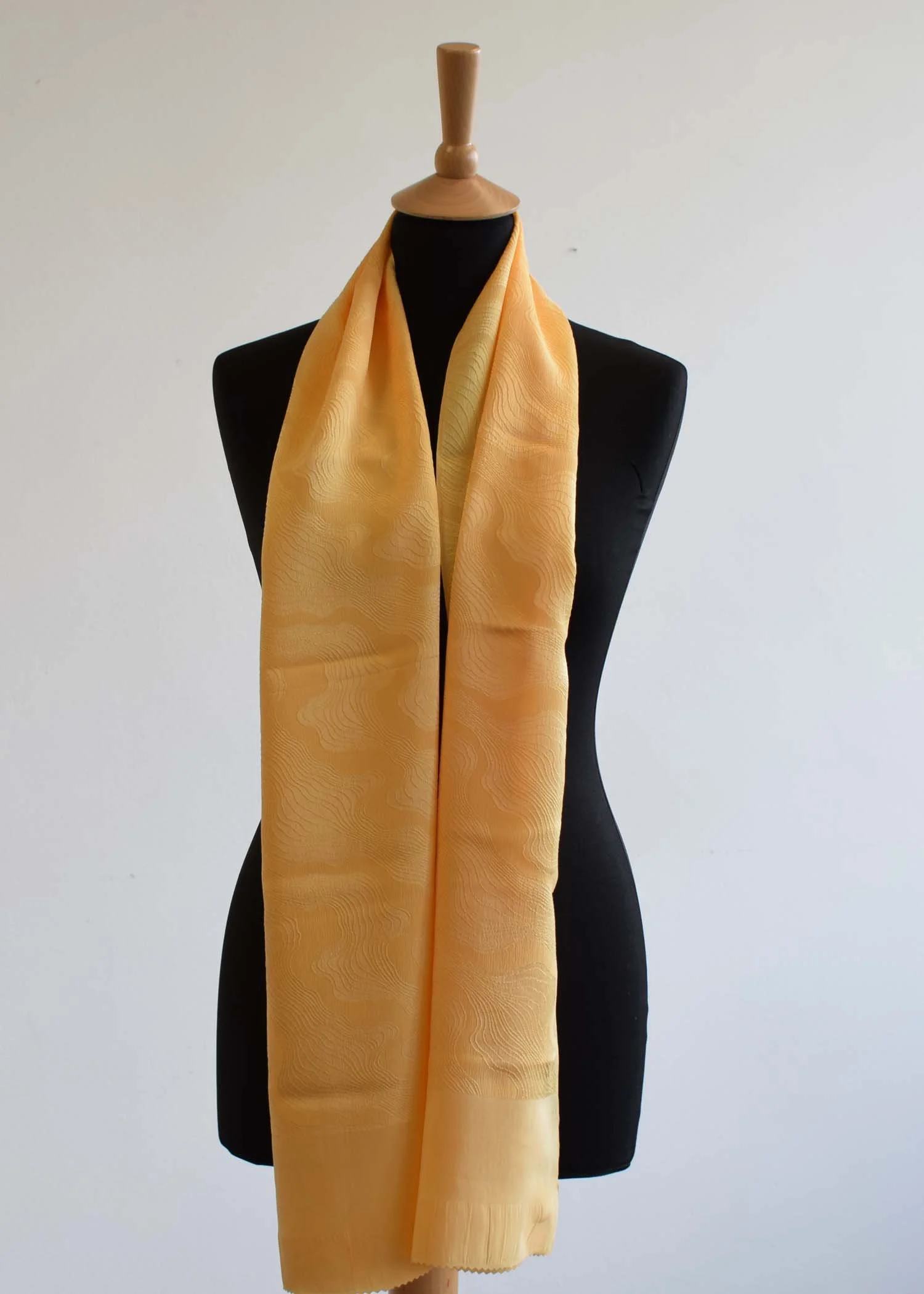 Romor Designs kimono silk straight scarf - VS348 - loose on mannequin.JPG