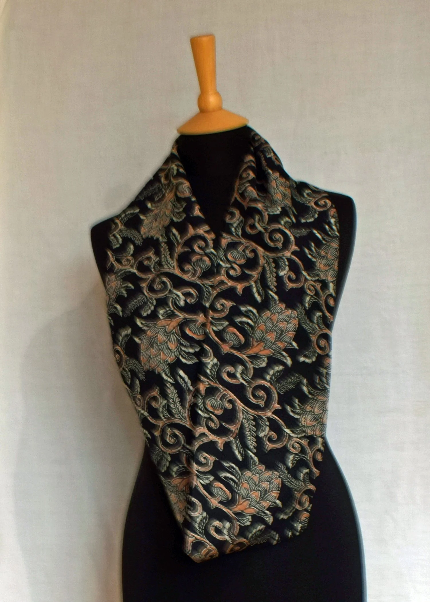 Romor Designs Vintage kimono silk scarf - VS398 - single on mannequin.JPG