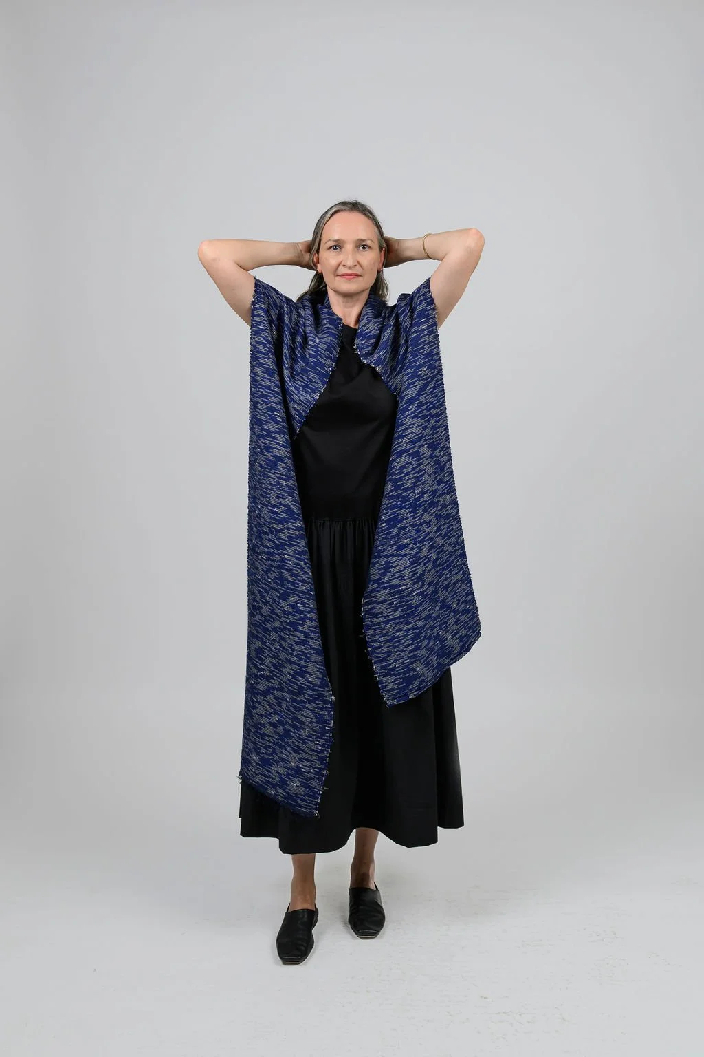 Romor Design Obi kimono silk scarf - OBIS002 - arms back scarf.jpg