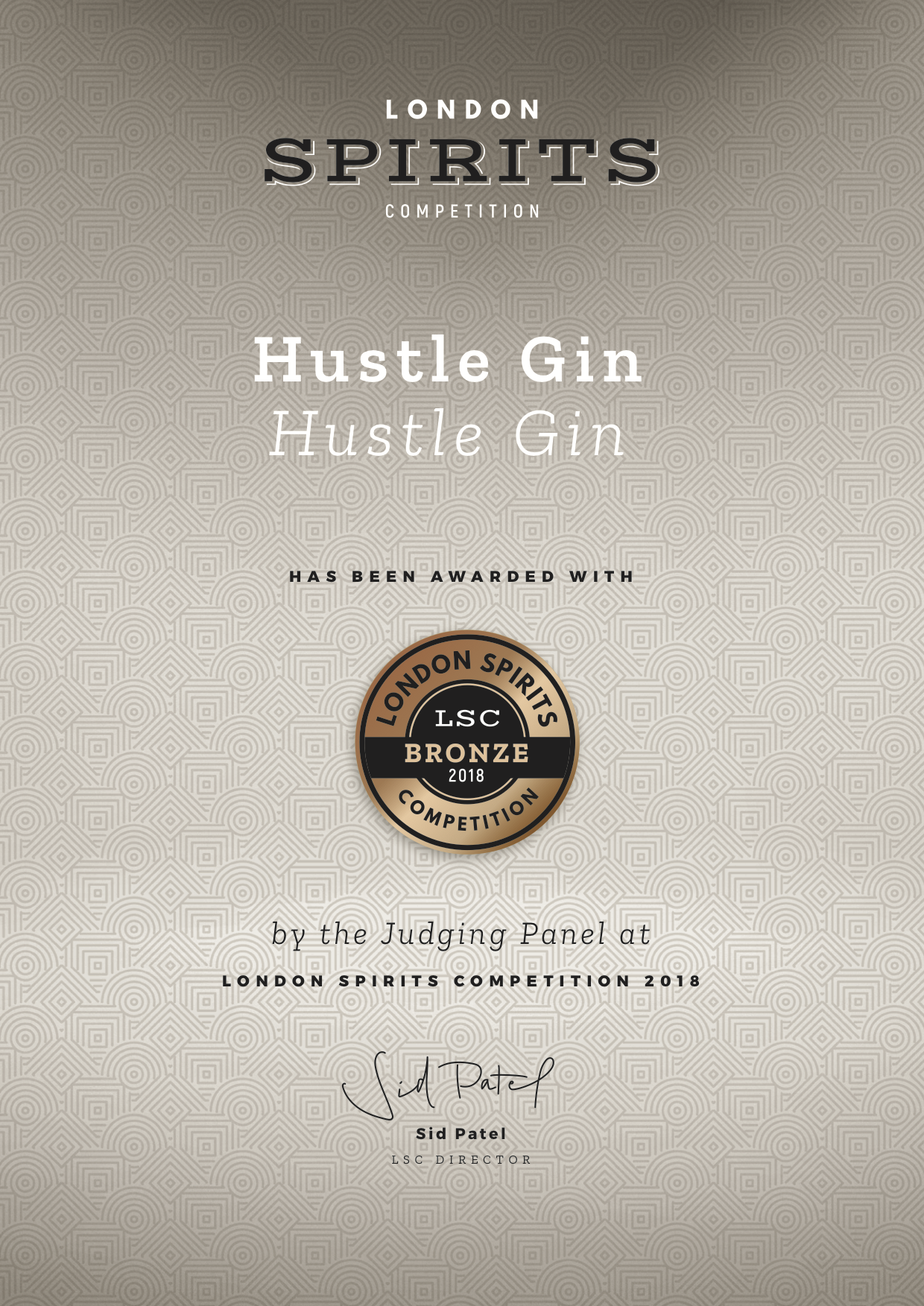 Bronze-Hustle Gin-Certificate.png